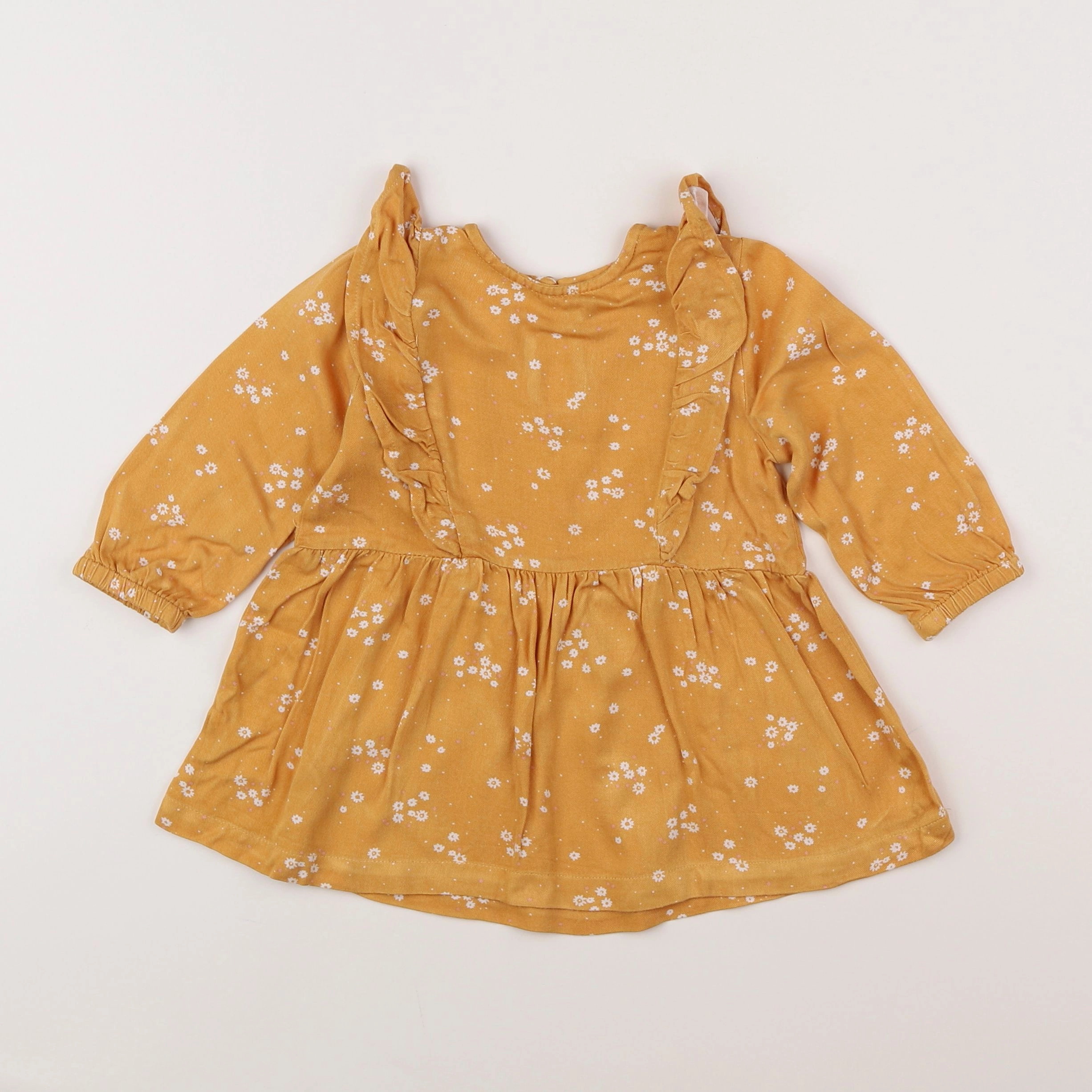 Vertbaudet - robe jaune - 12 mois