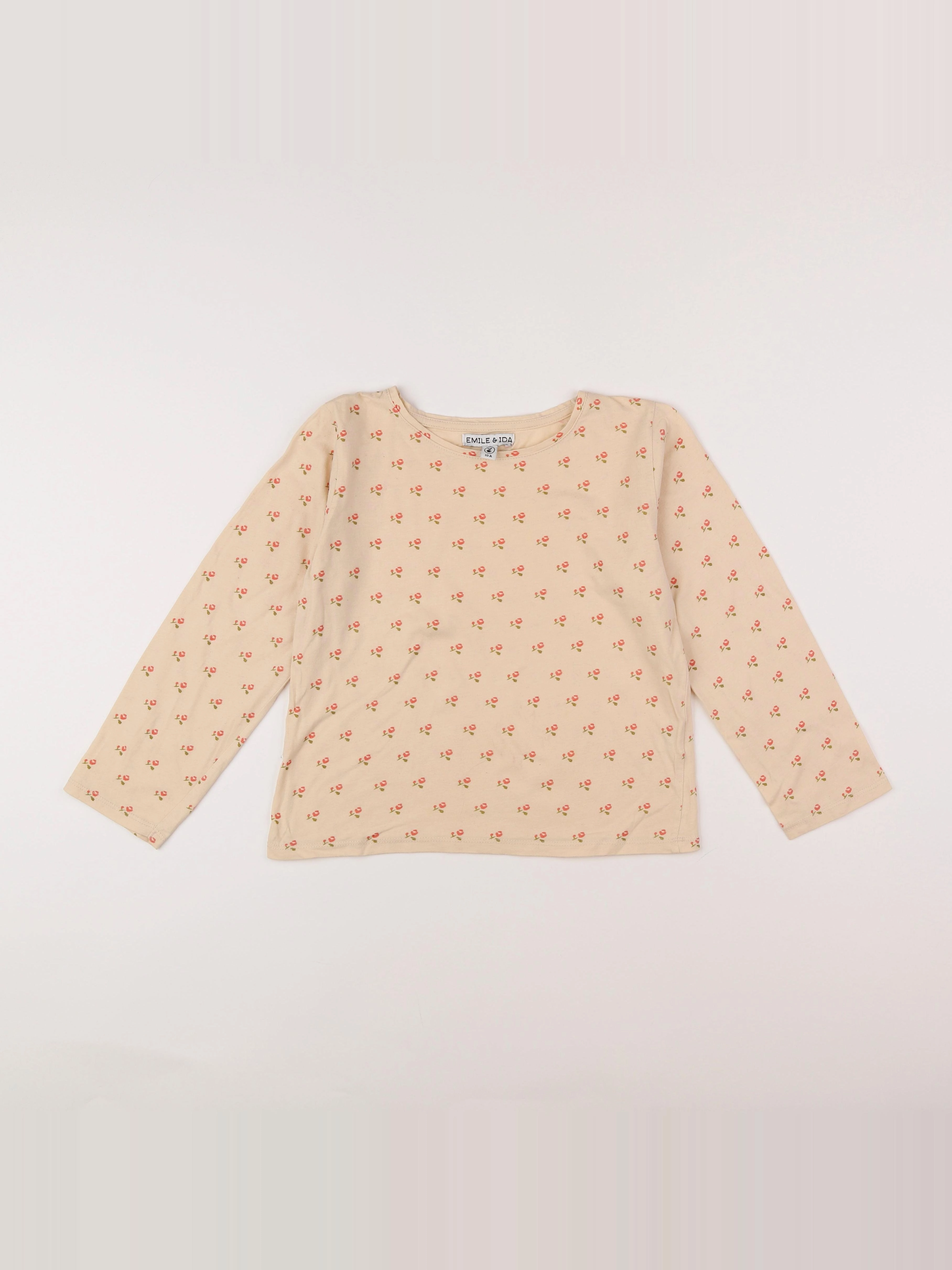 Emile et Ida - tee-shirt beige - 10 ans