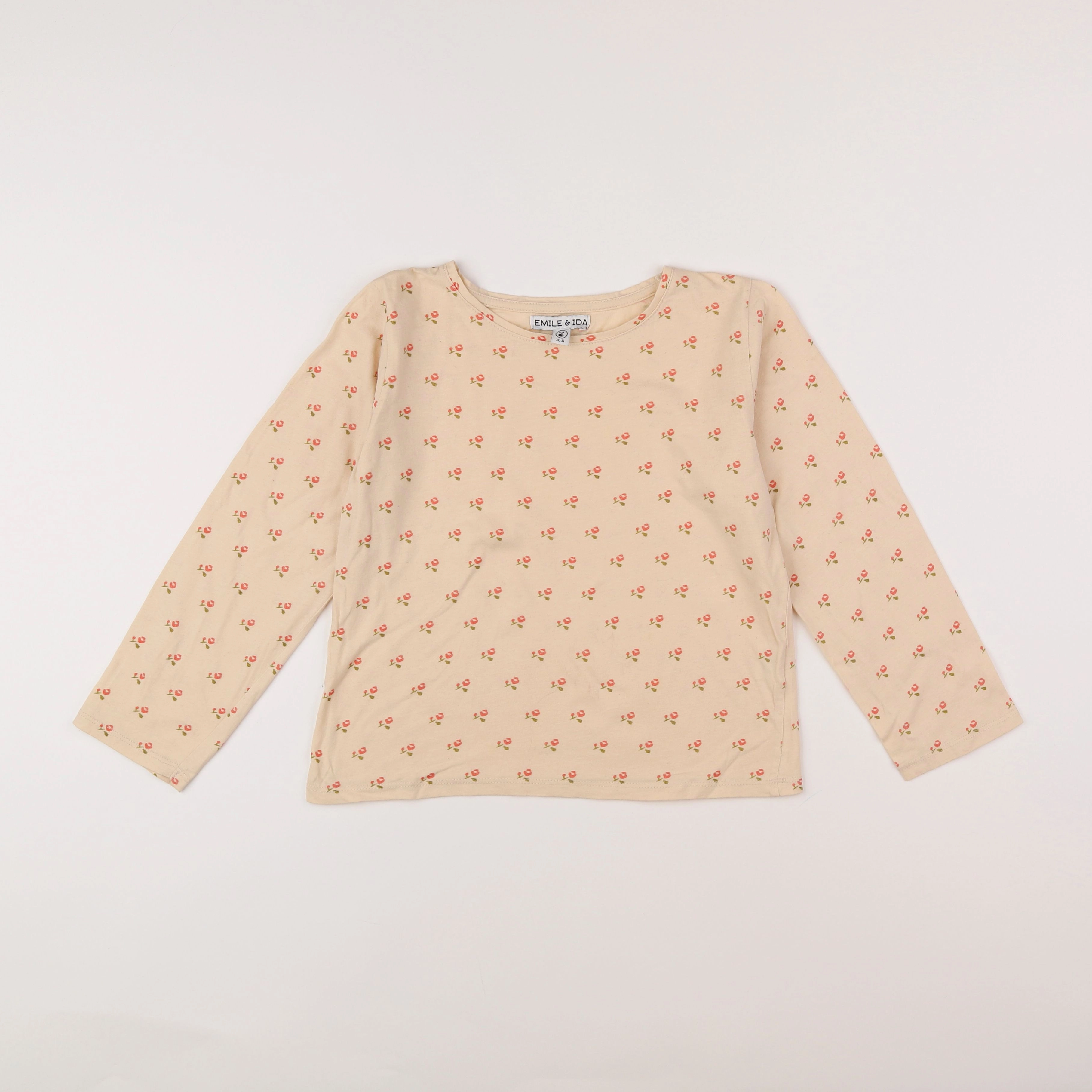 Emile et Ida - tee-shirt beige - 10 ans