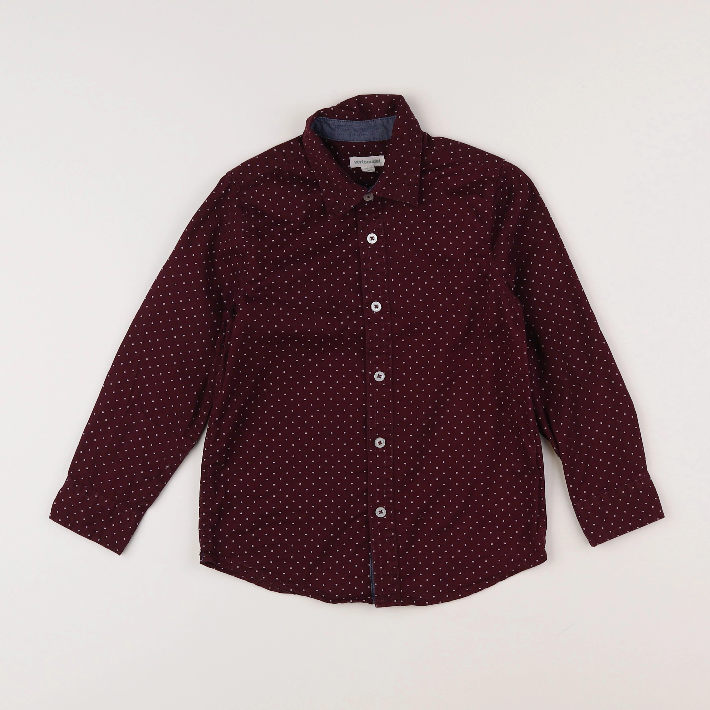 Vertbaudet - chemise violet - 6 ans