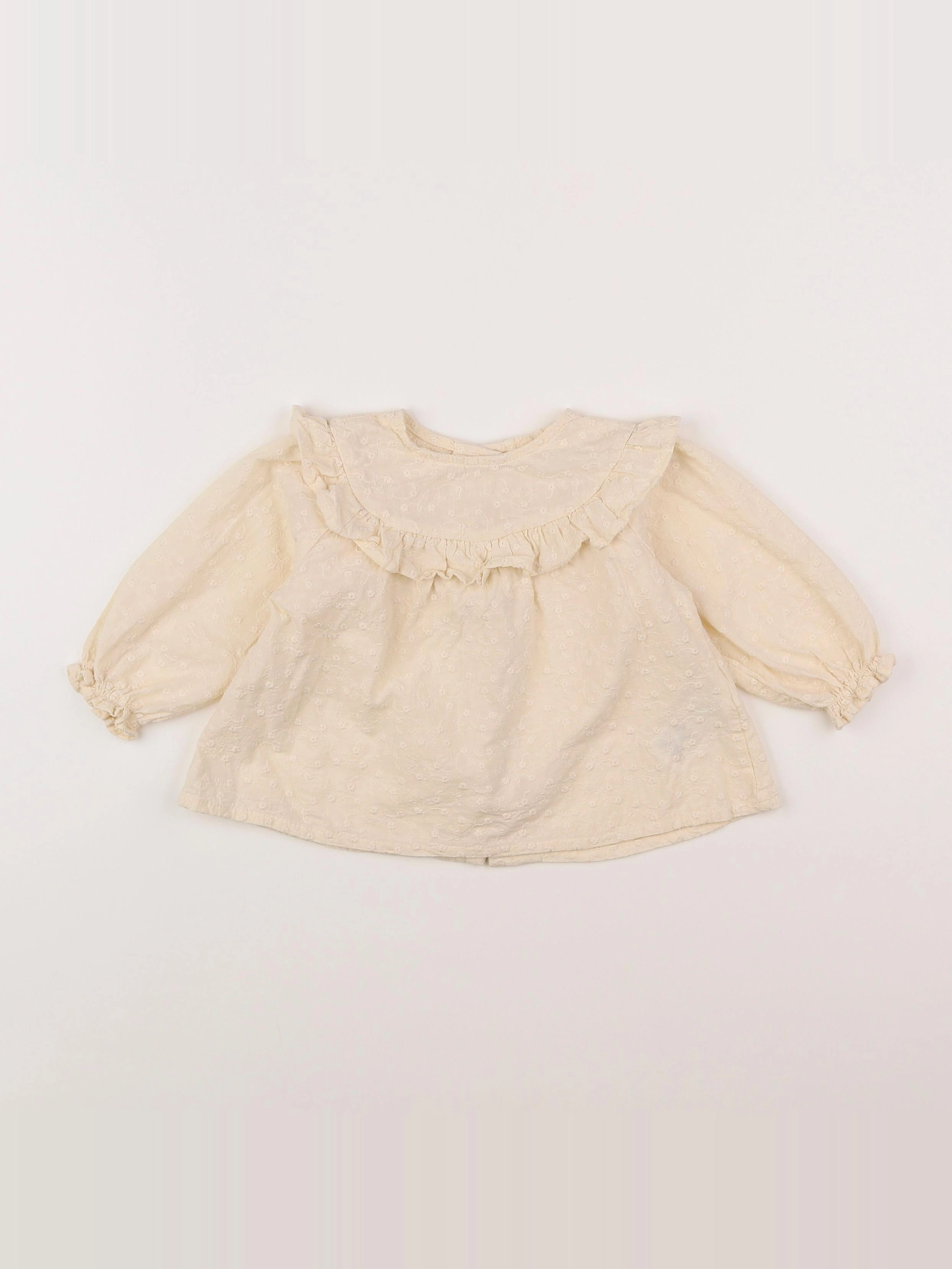 Vertbaudet - blouse beige - 9 mois