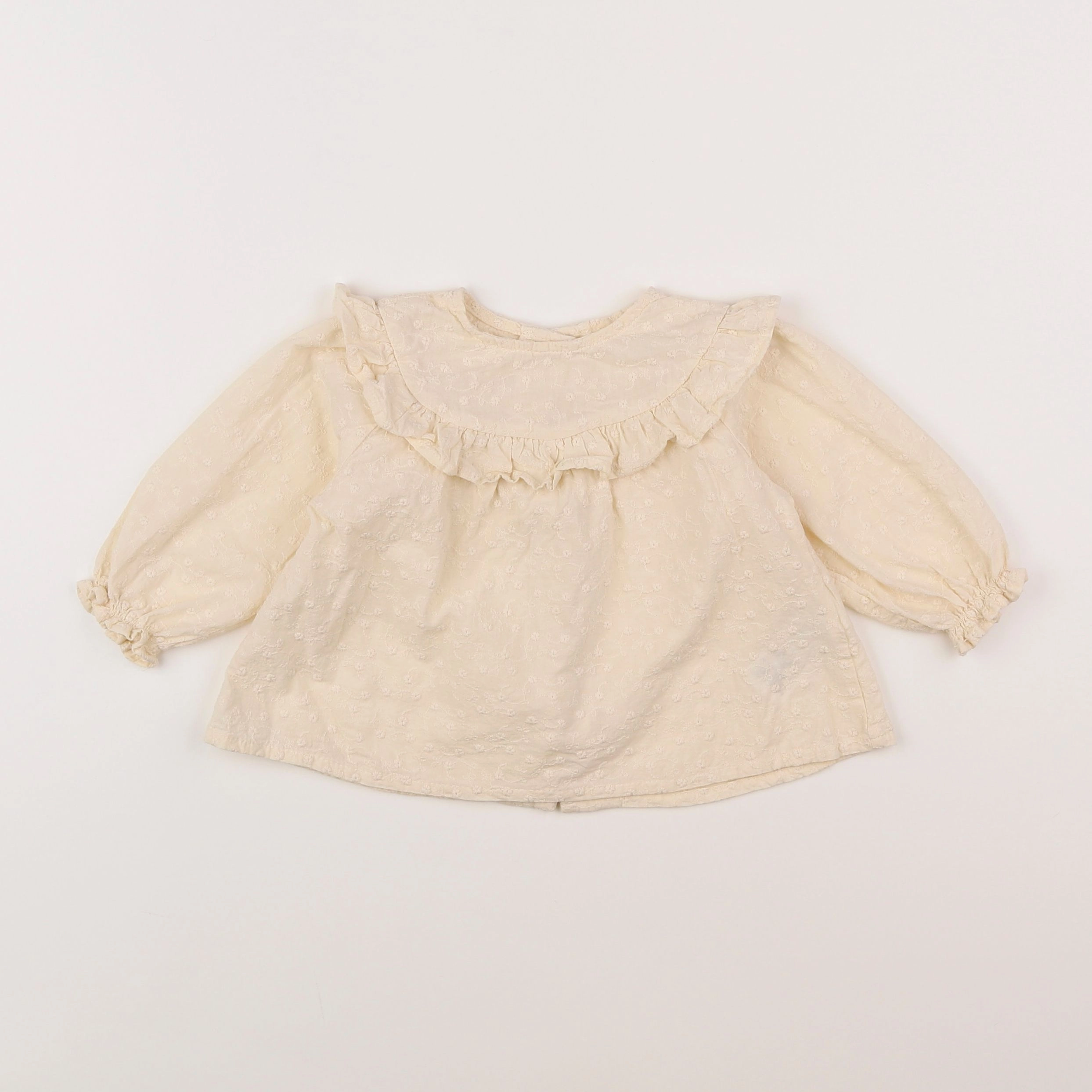 Vertbaudet - blouse beige - 9 mois