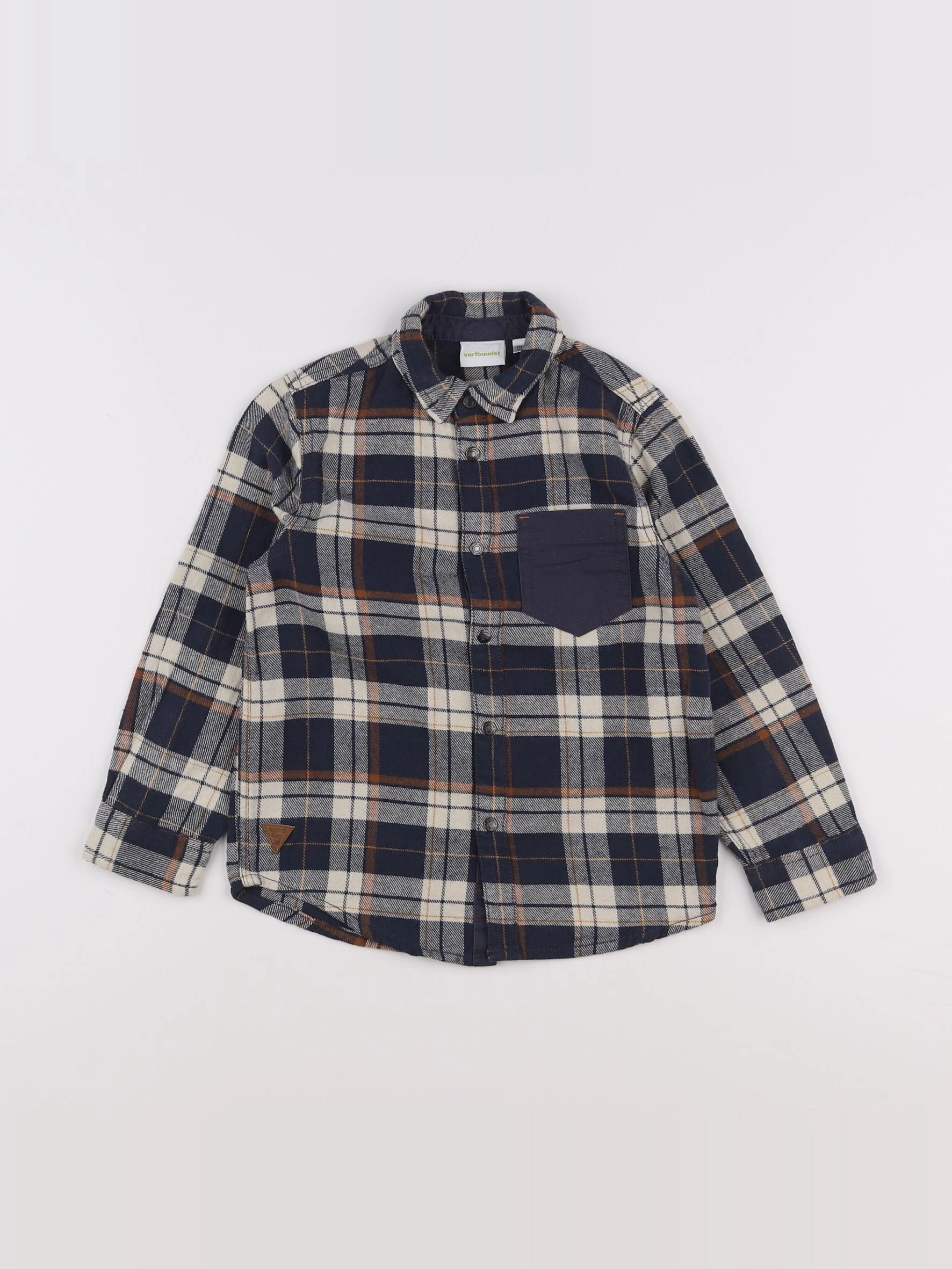 Vertbaudet - chemise multicolore - 6 ans