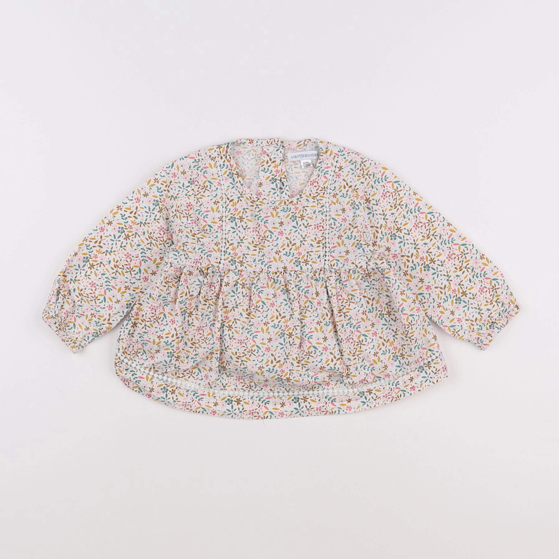 Vertbaudet - blouse multicolore - 18 mois