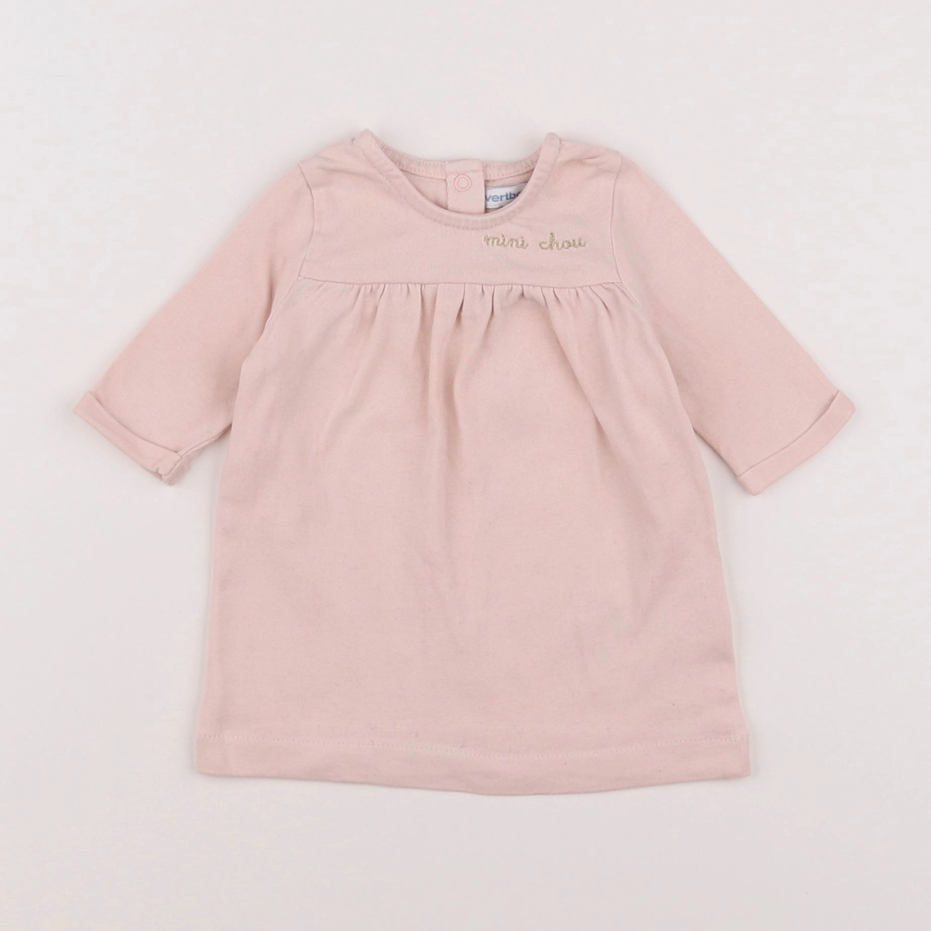Vertbaudet - robe rose - 1 mois