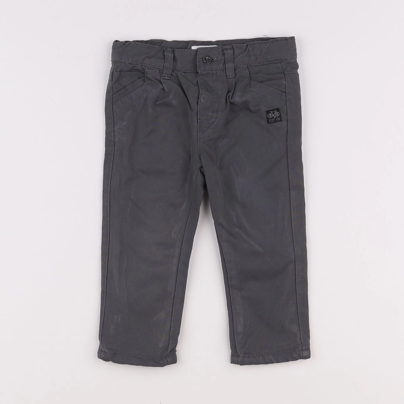 Vertbaudet - pantalon gris - 6 mois