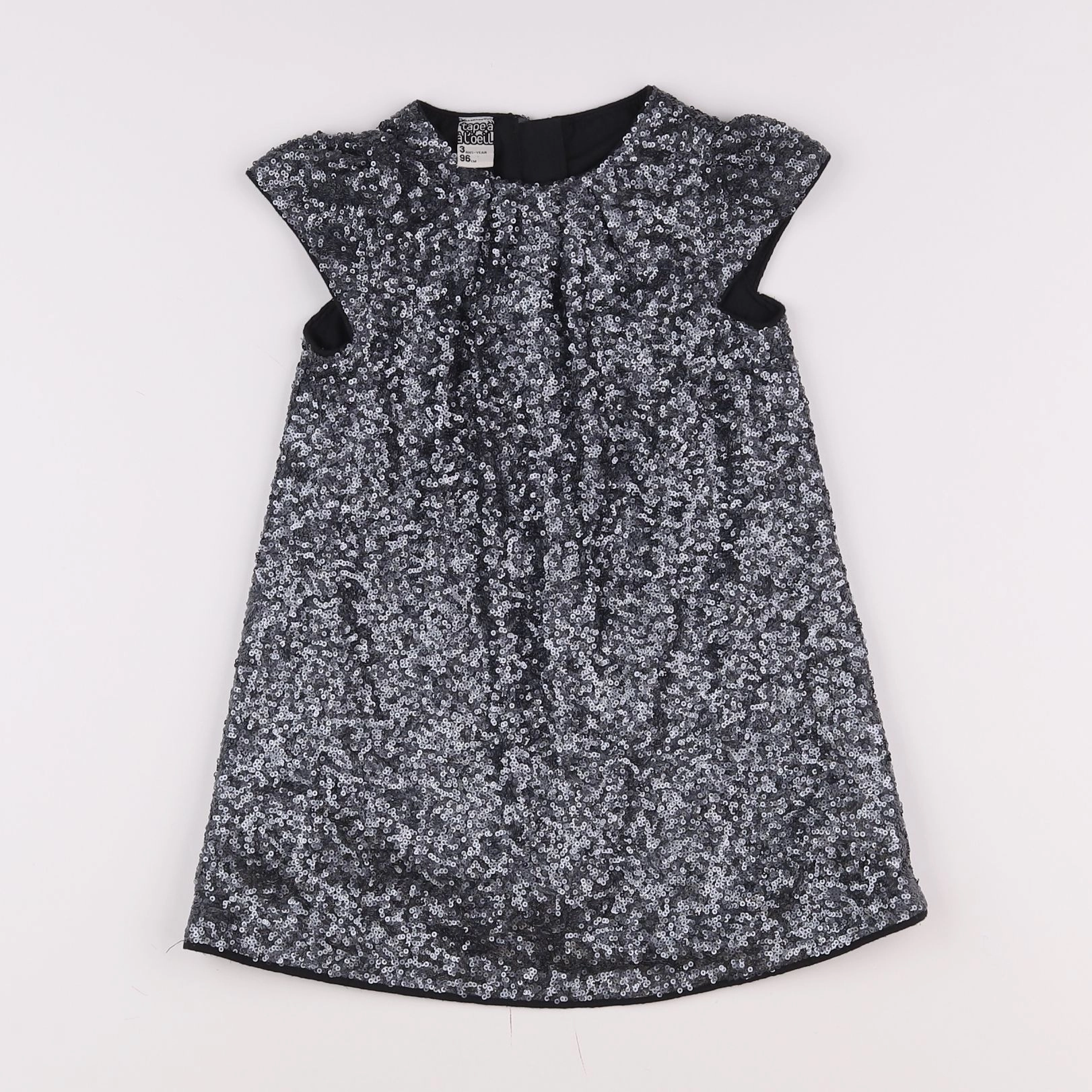Tape à l'oeil - robe gris - 3 ans