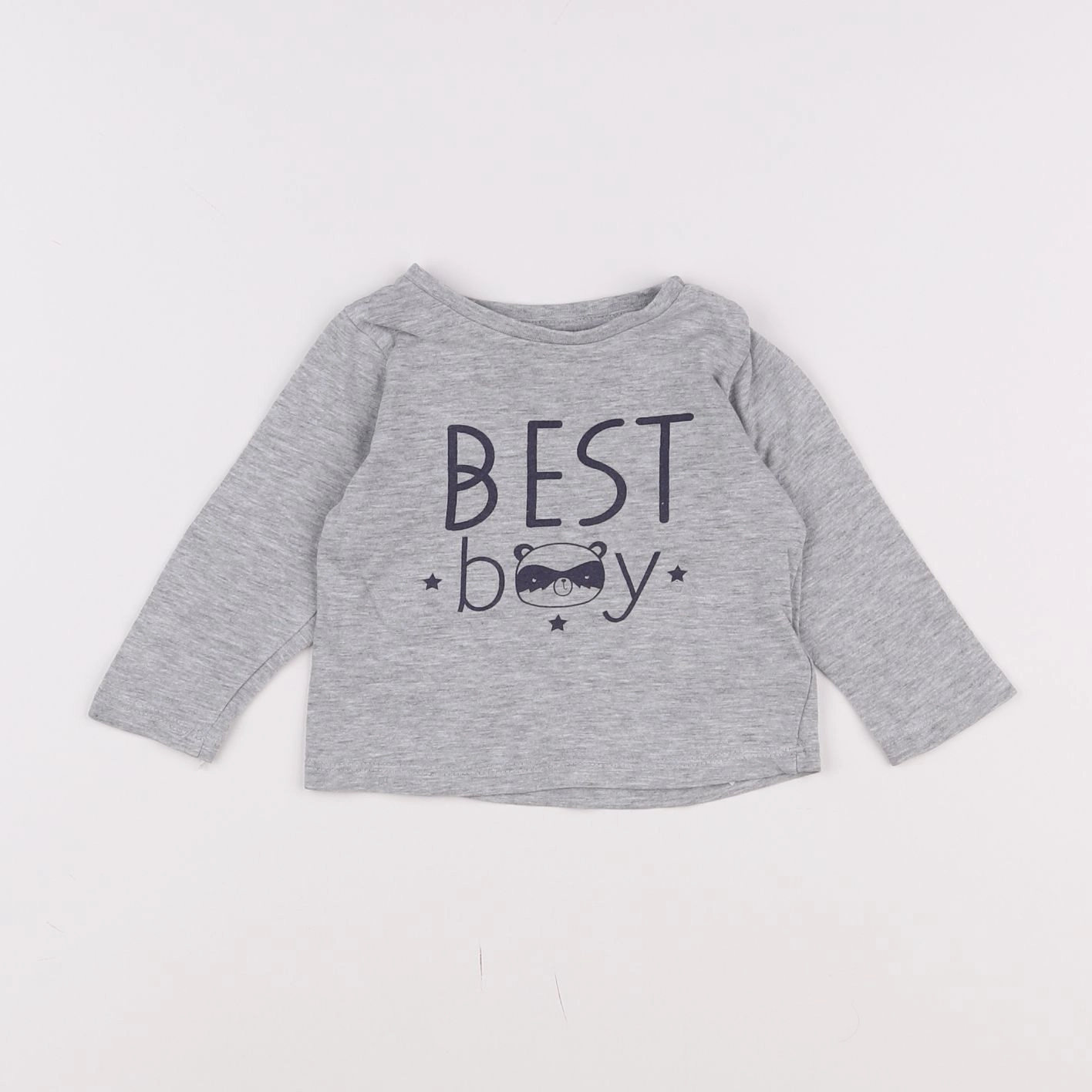 Vertbaudet - tee-shirt gris - 6 mois