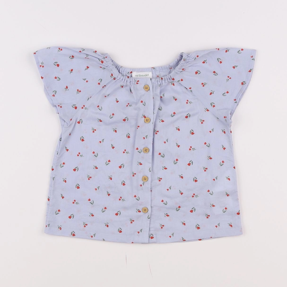 Vertbaudet - blouse bleu - 12 mois