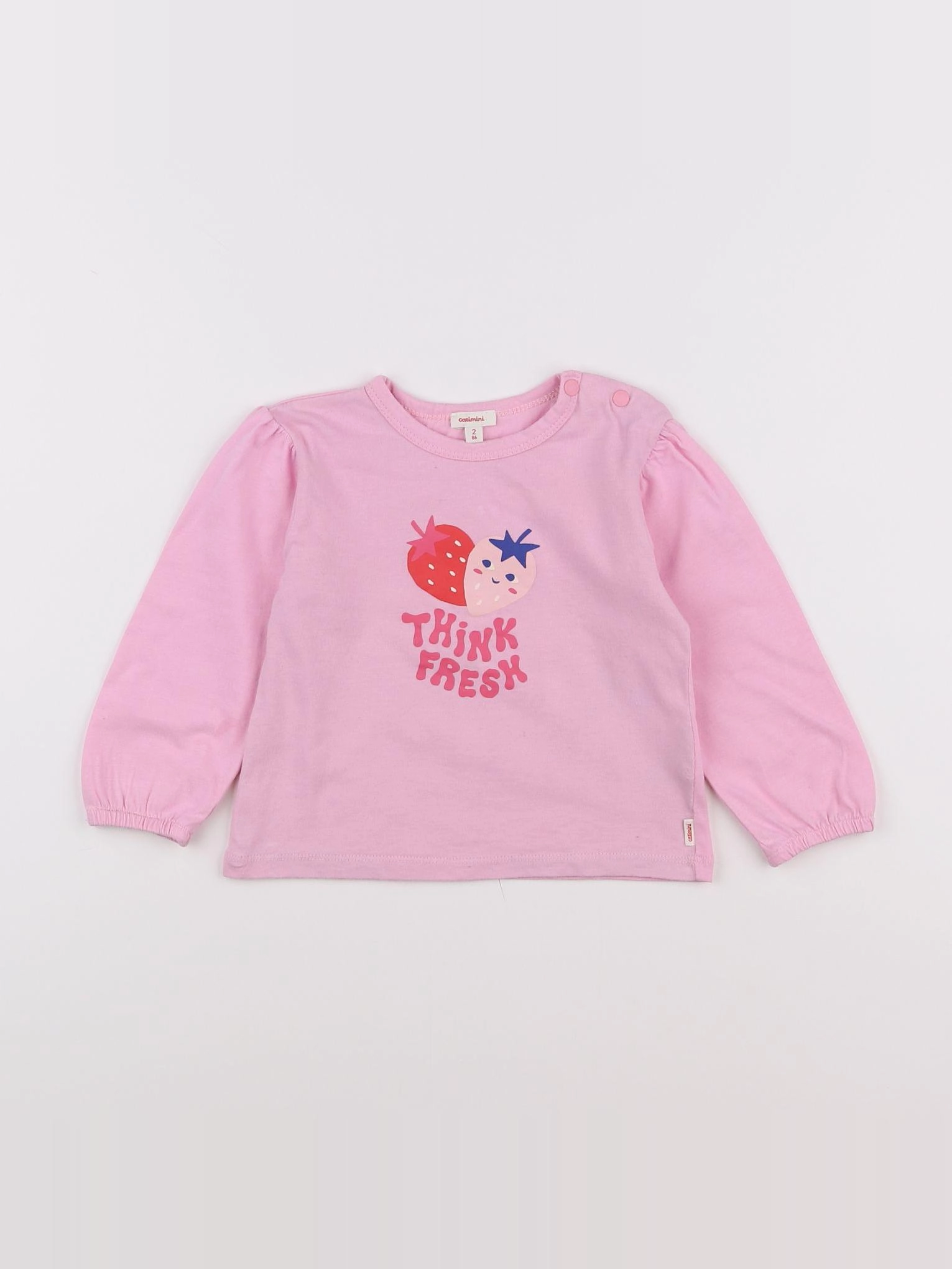 Catimini - tee-shirt rose - 2 ans