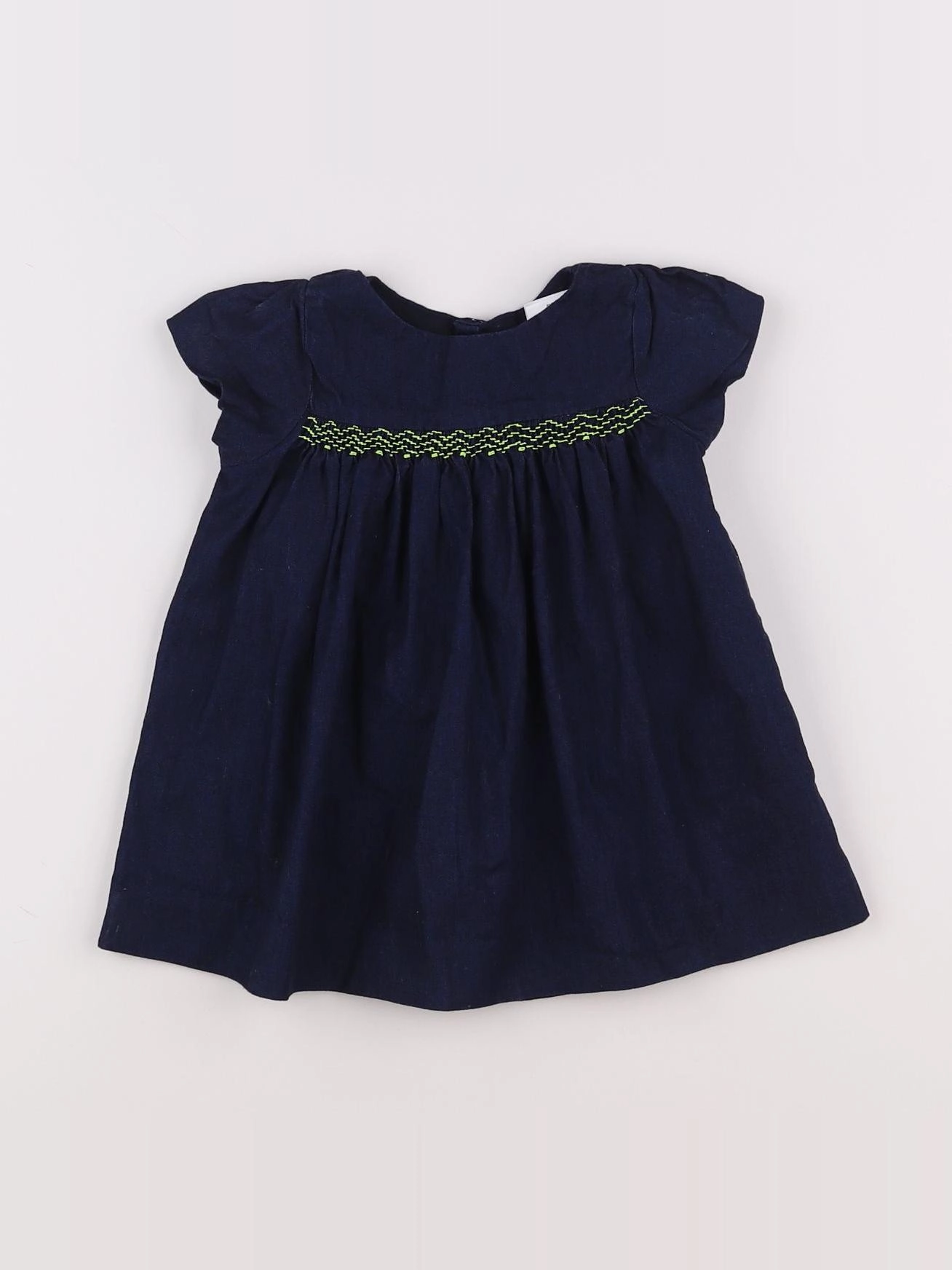 Jacadi - robe bleu, jaune - 12 mois