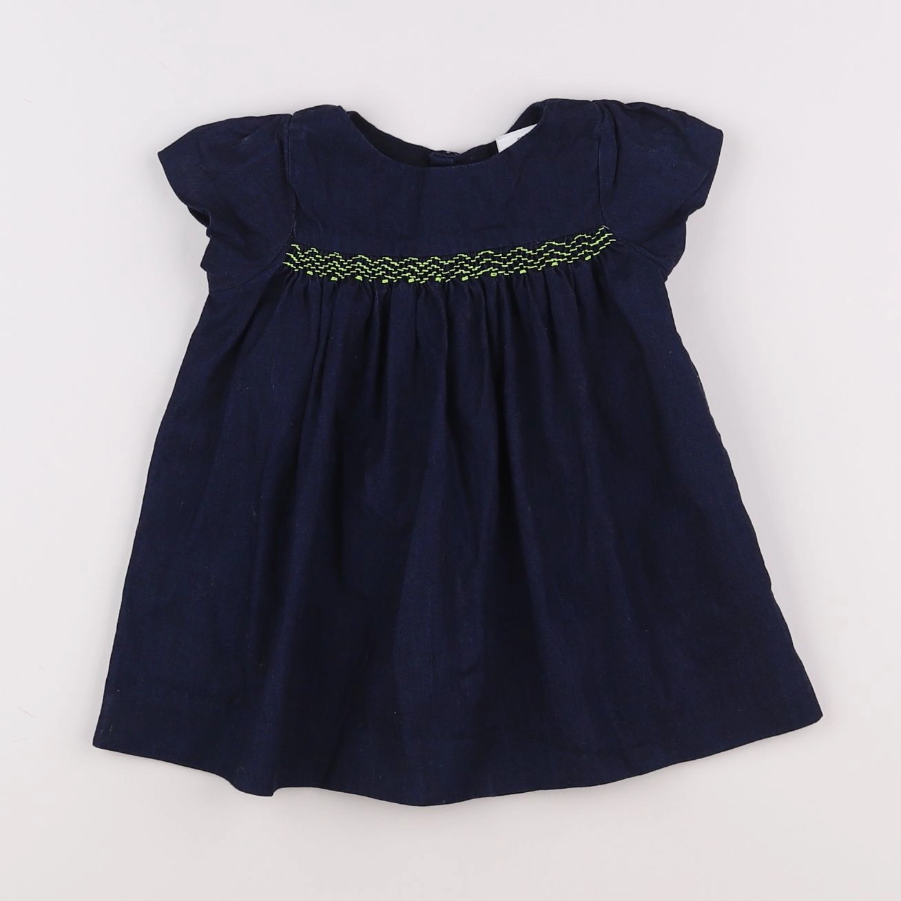 Jacadi - robe bleu, jaune - 12 mois