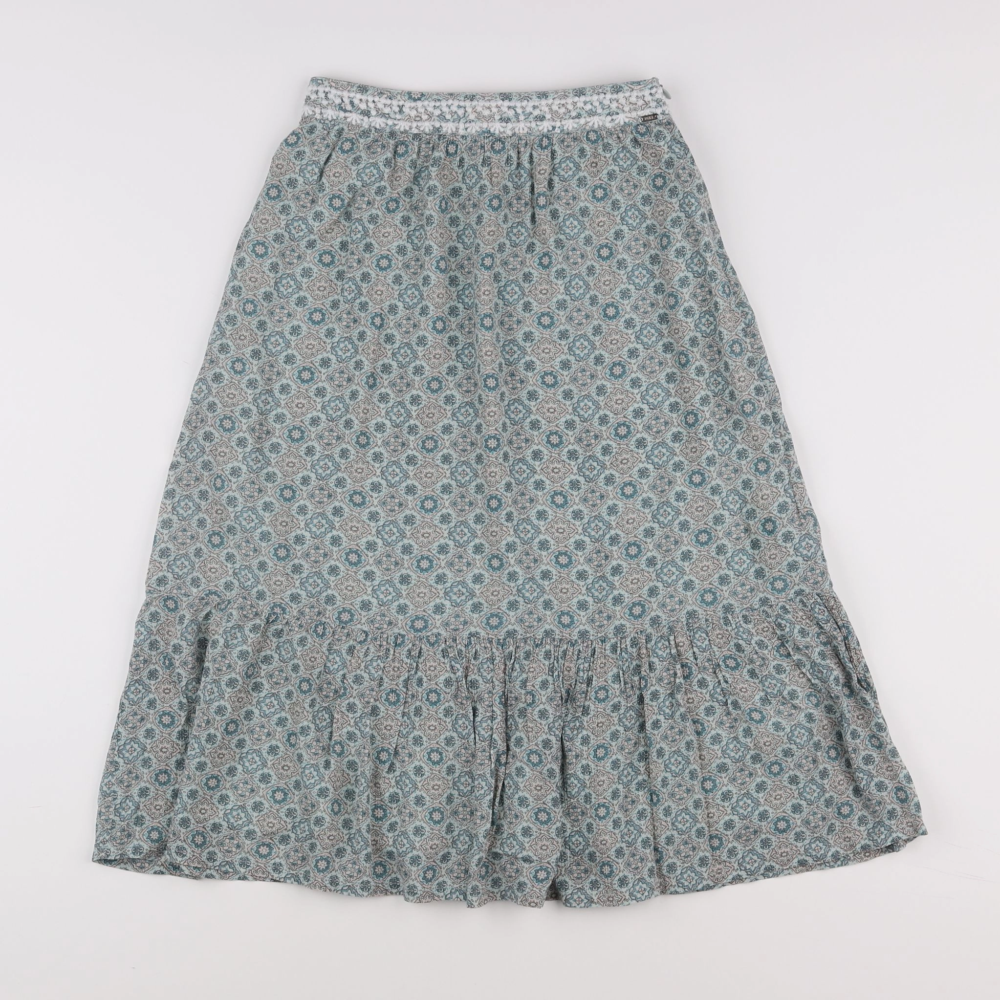 IKKS - jupe vert, bleu - 8 ans