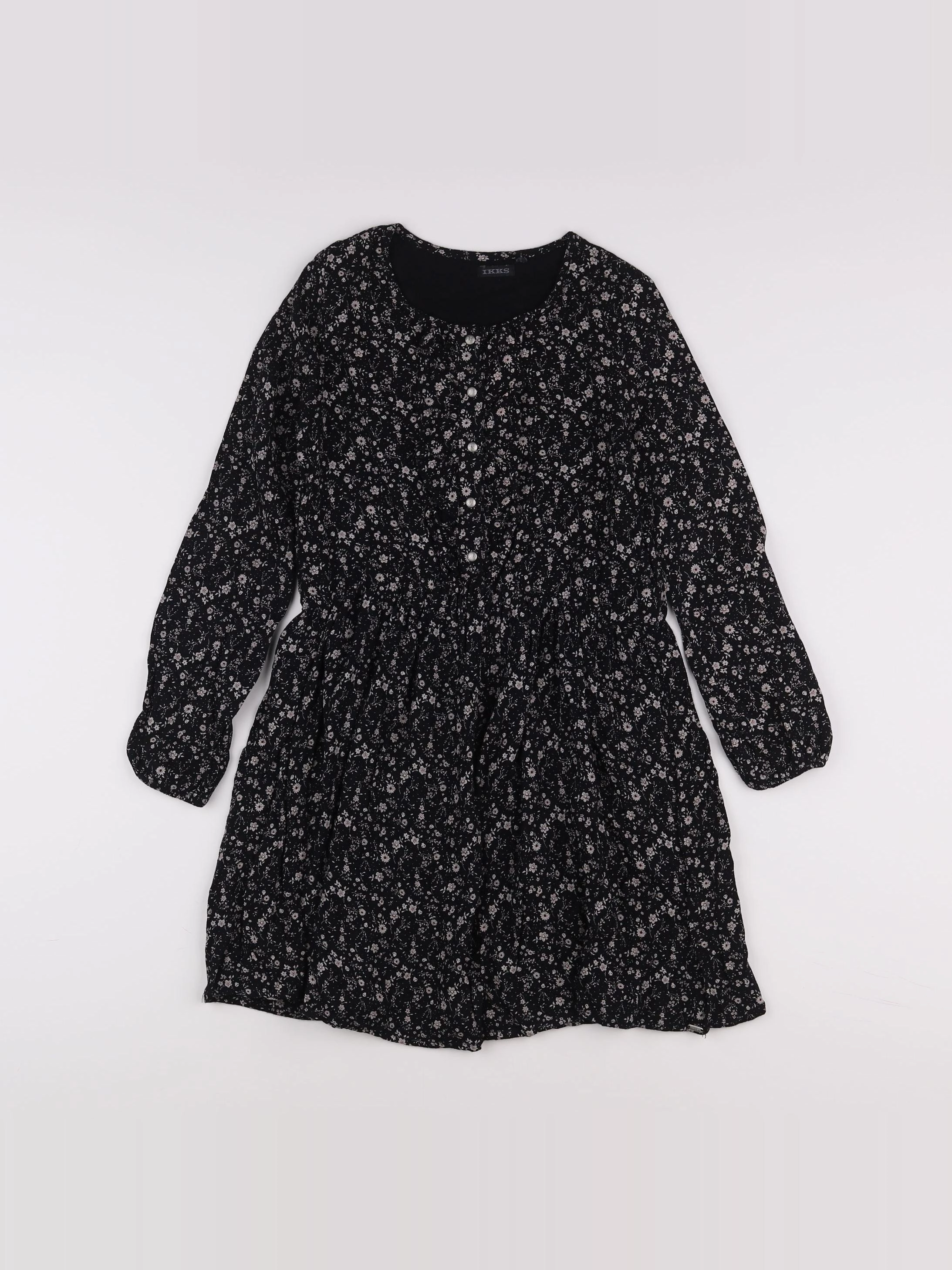IKKS - robe noir - 10 ans