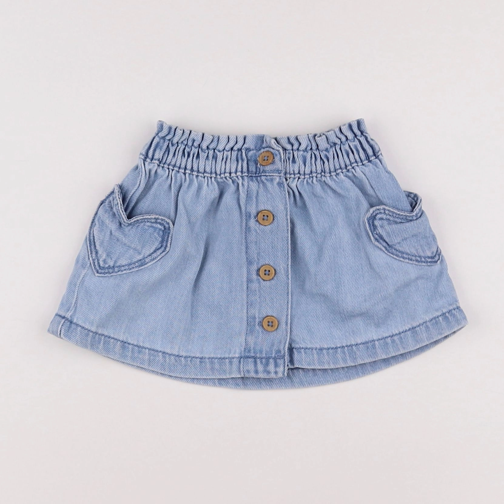Vertbaudet - jupe bleu - 9 mois