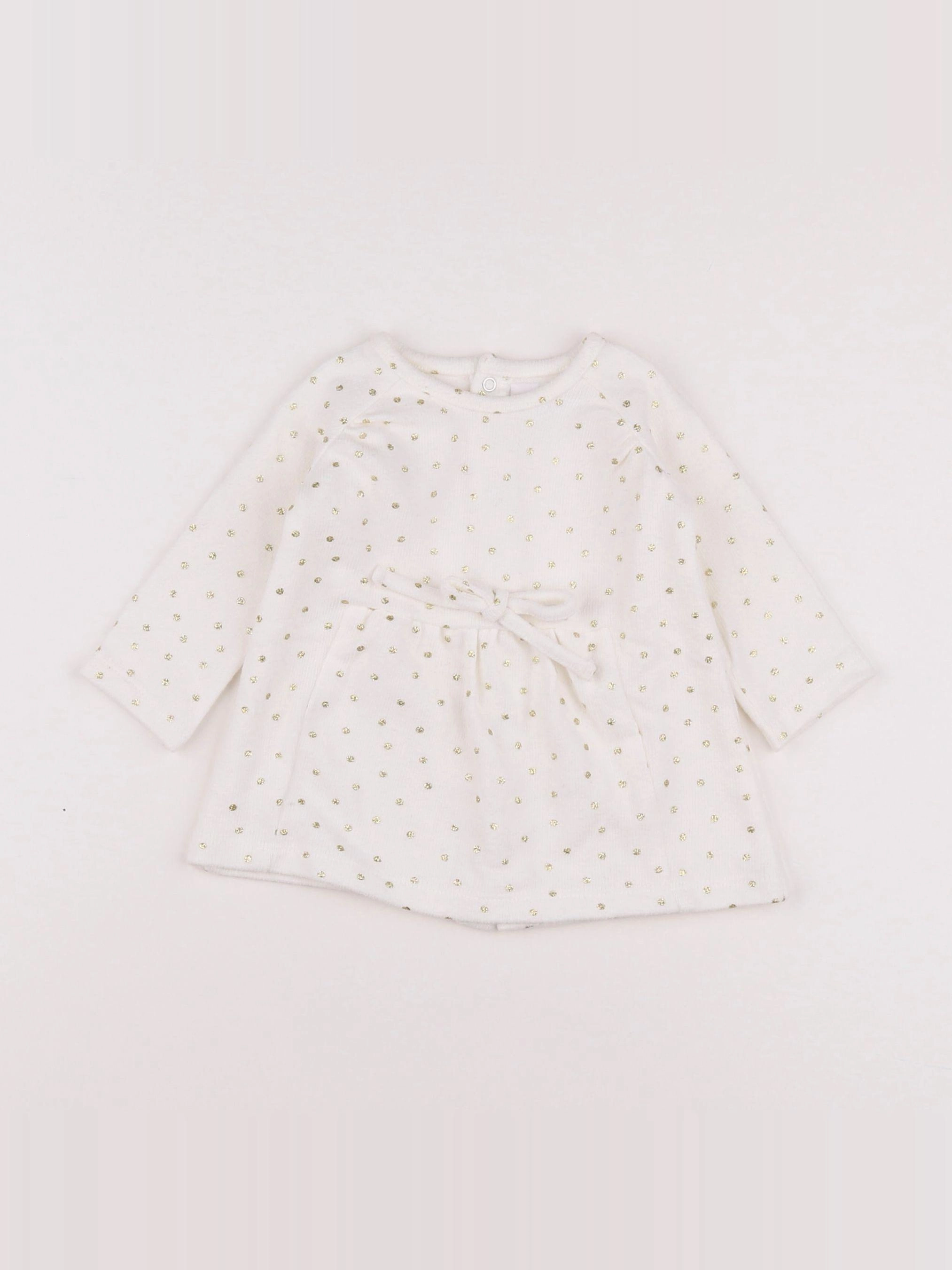Vertbaudet - robe blanc - 3 mois