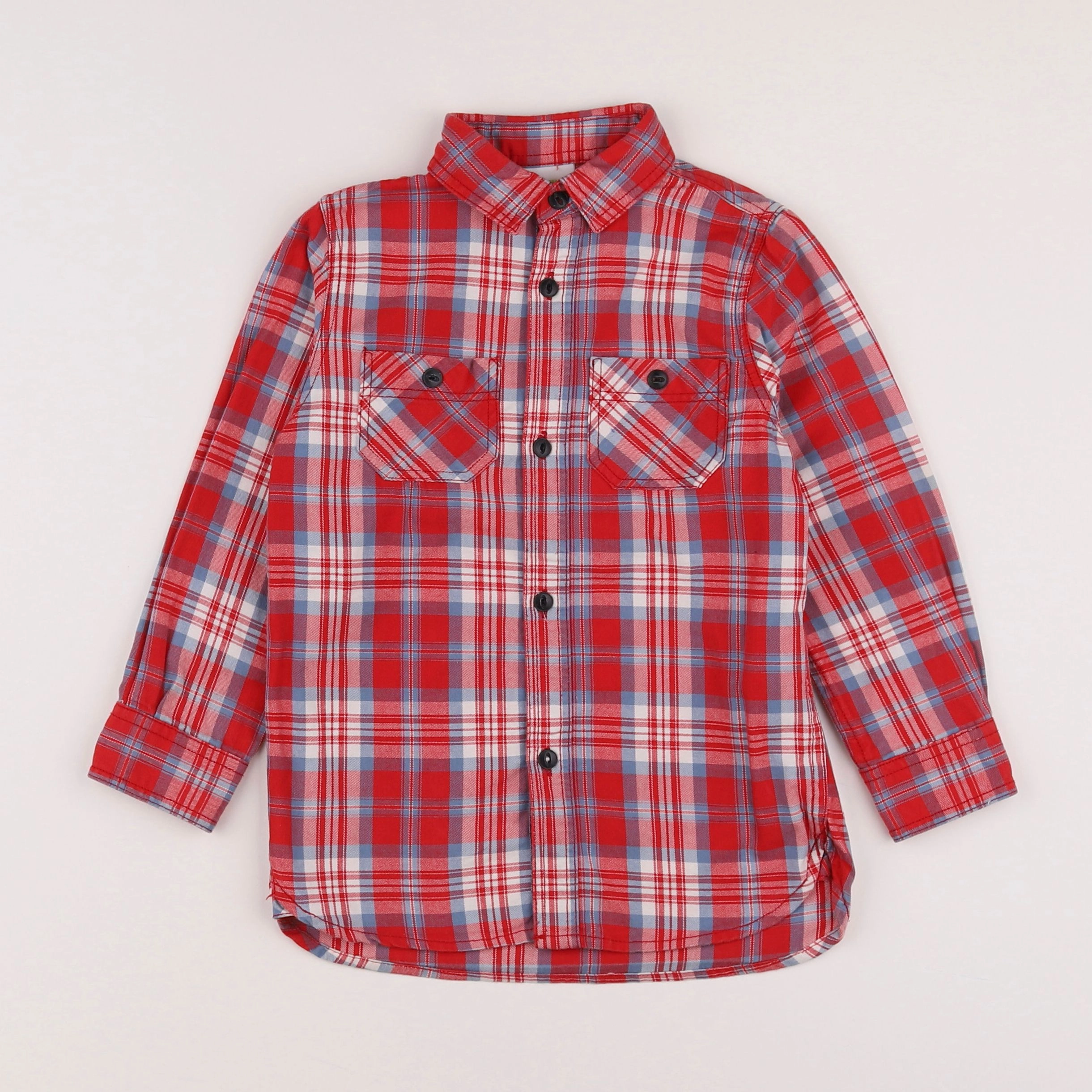 Vertbaudet - chemise rouge - 5 ans