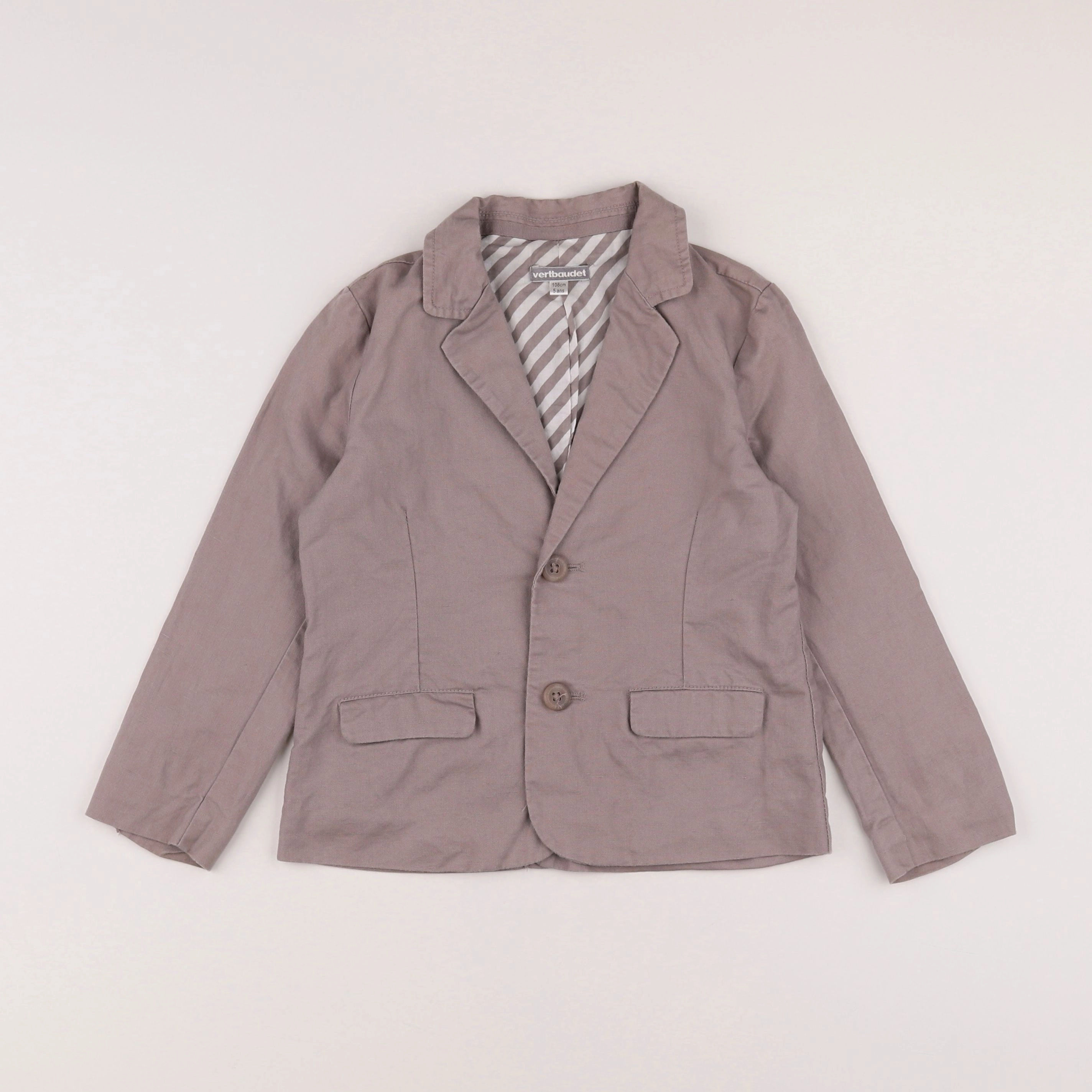 Vertbaudet - veste gris - 5 ans