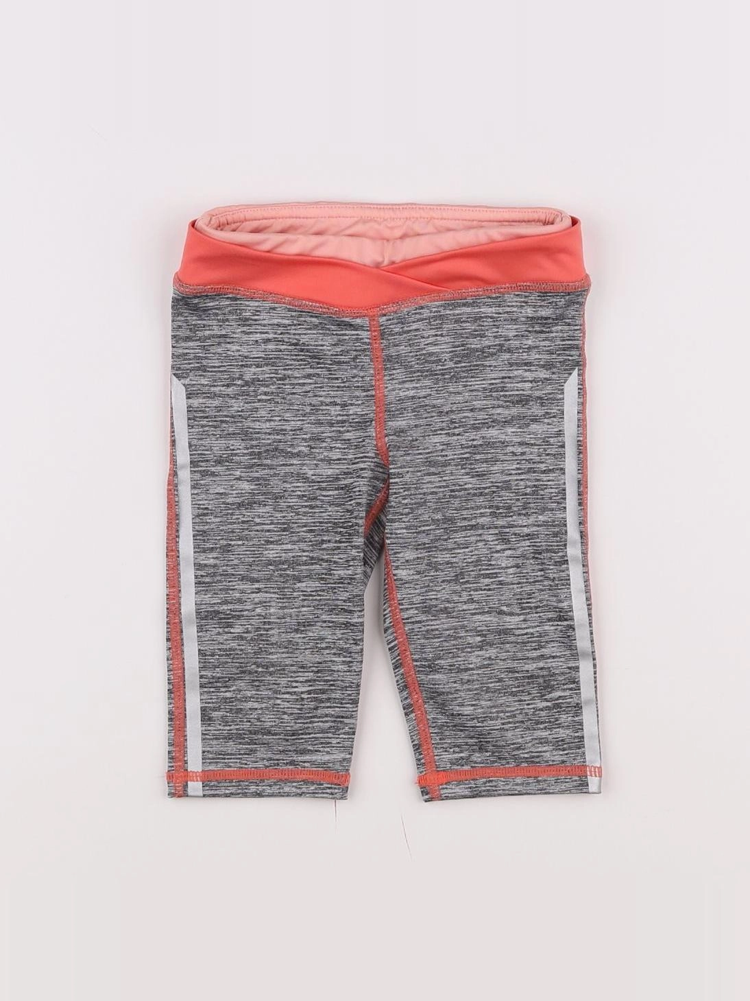 Vertbaudet - legging gris, rose - 2 ans