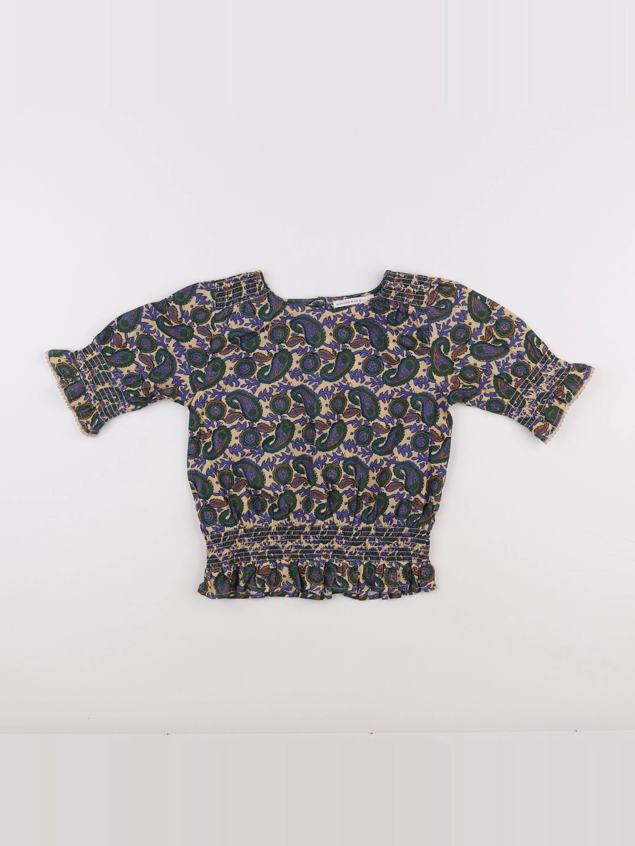 Monoprix - blouse multicolore - 6 ans