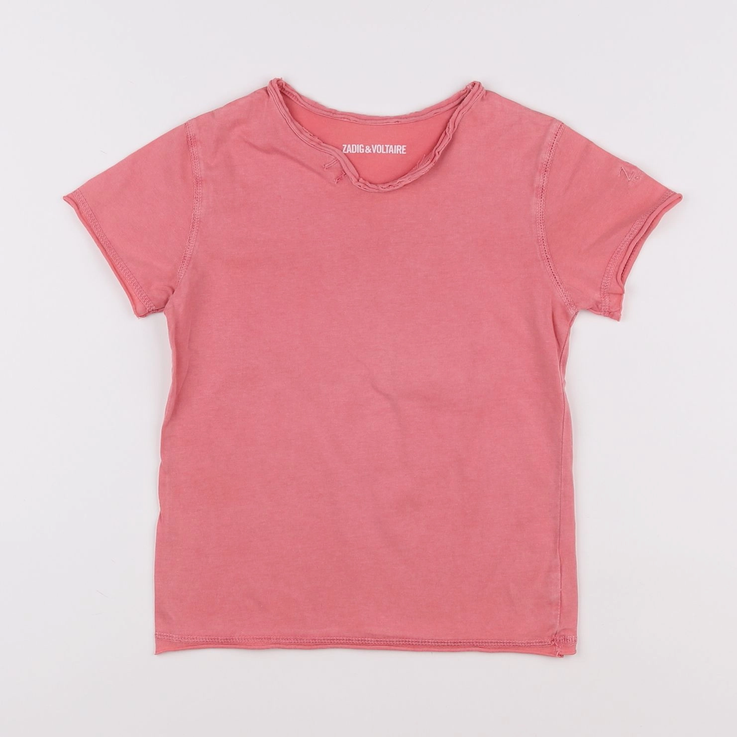 Zadig & Voltaire - tee-shirt imprimé au dos rose - 5 ans