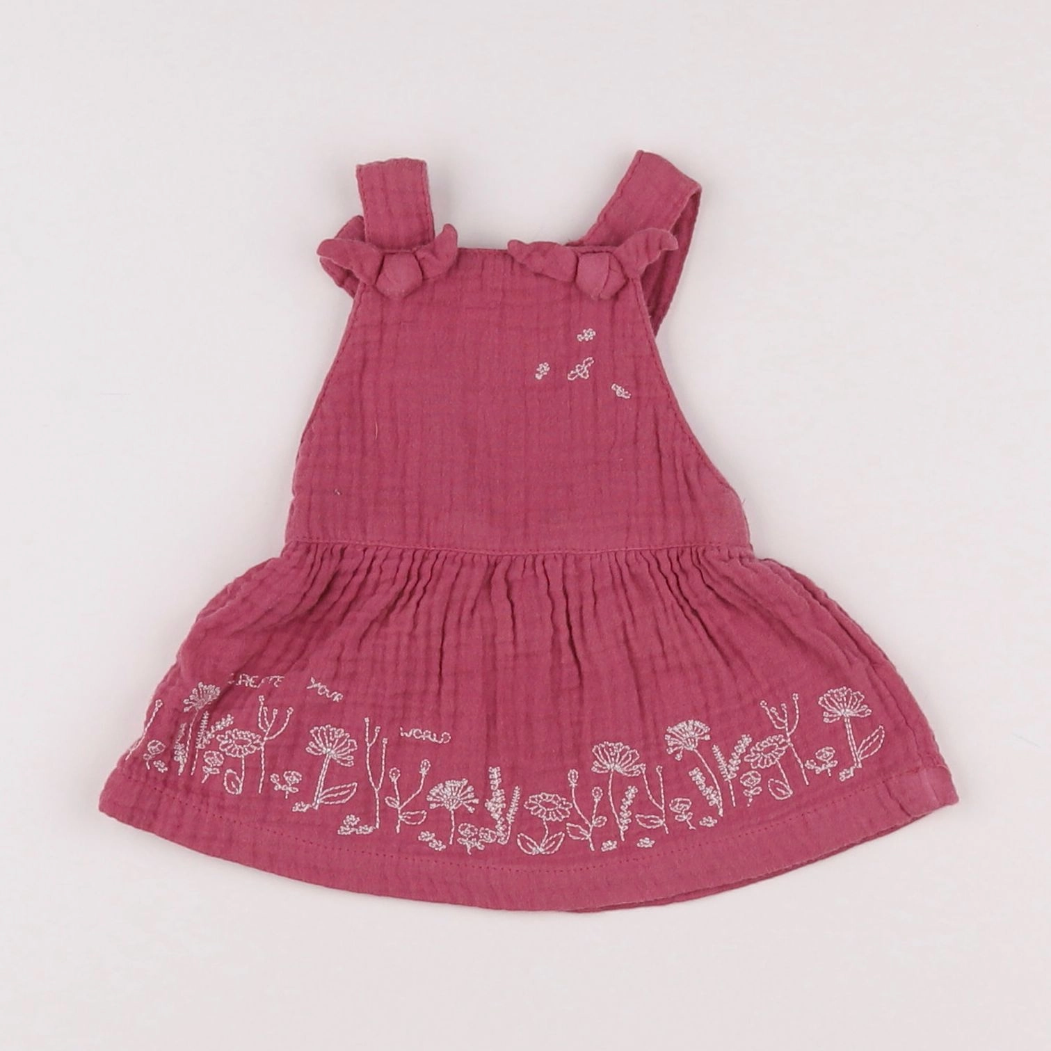 Vertbaudet - robe rose - 1 mois