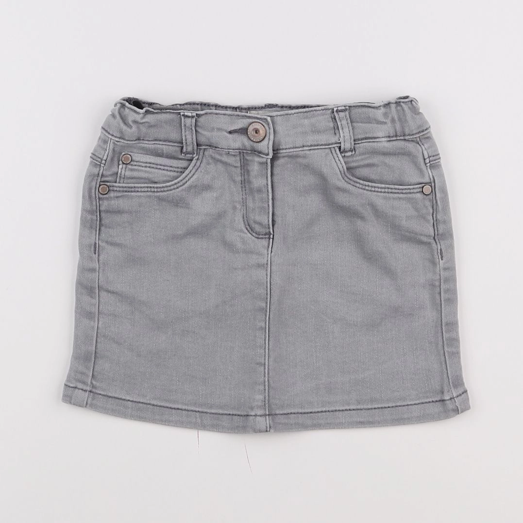 Vertbaudet - jupe gris - 4 ans