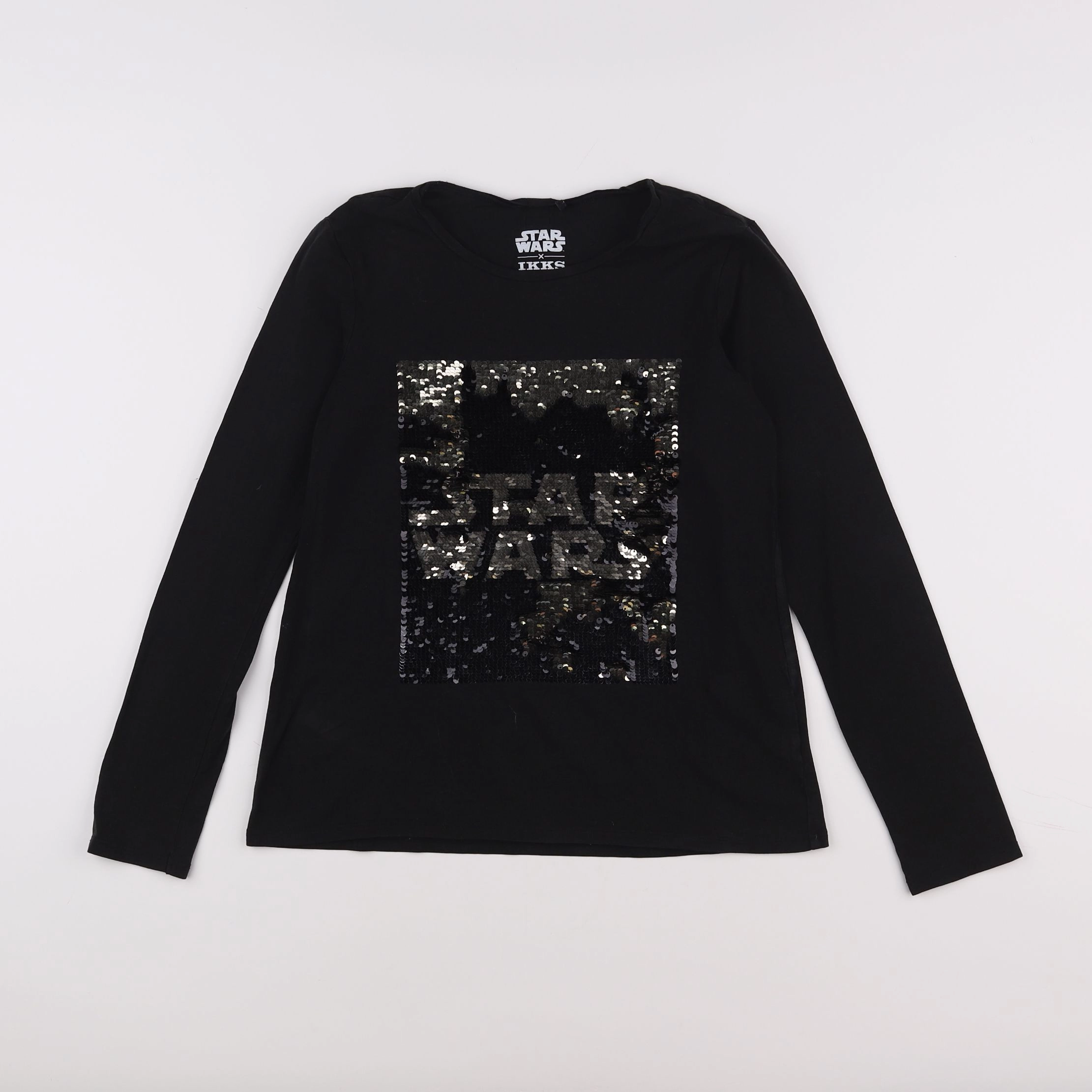 IKKS - tee-shirt argent, noir - 12 ans