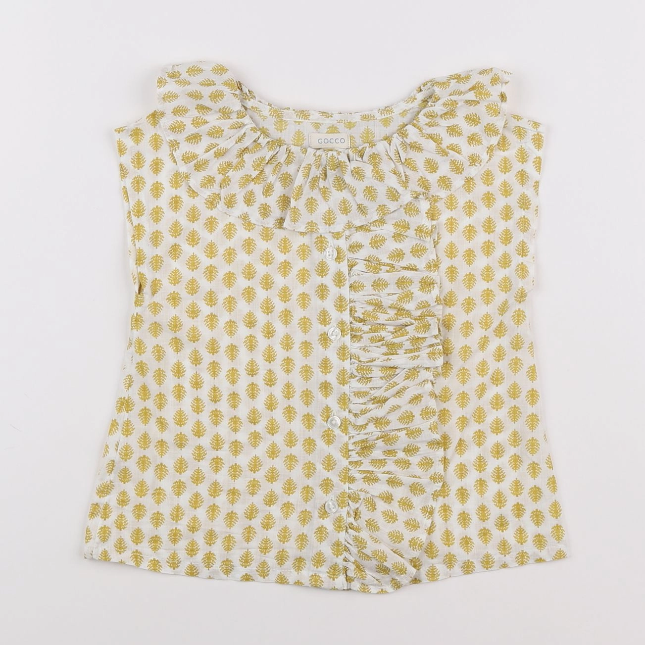 Gocco - blouse blanc, jaune - 3/4 ans