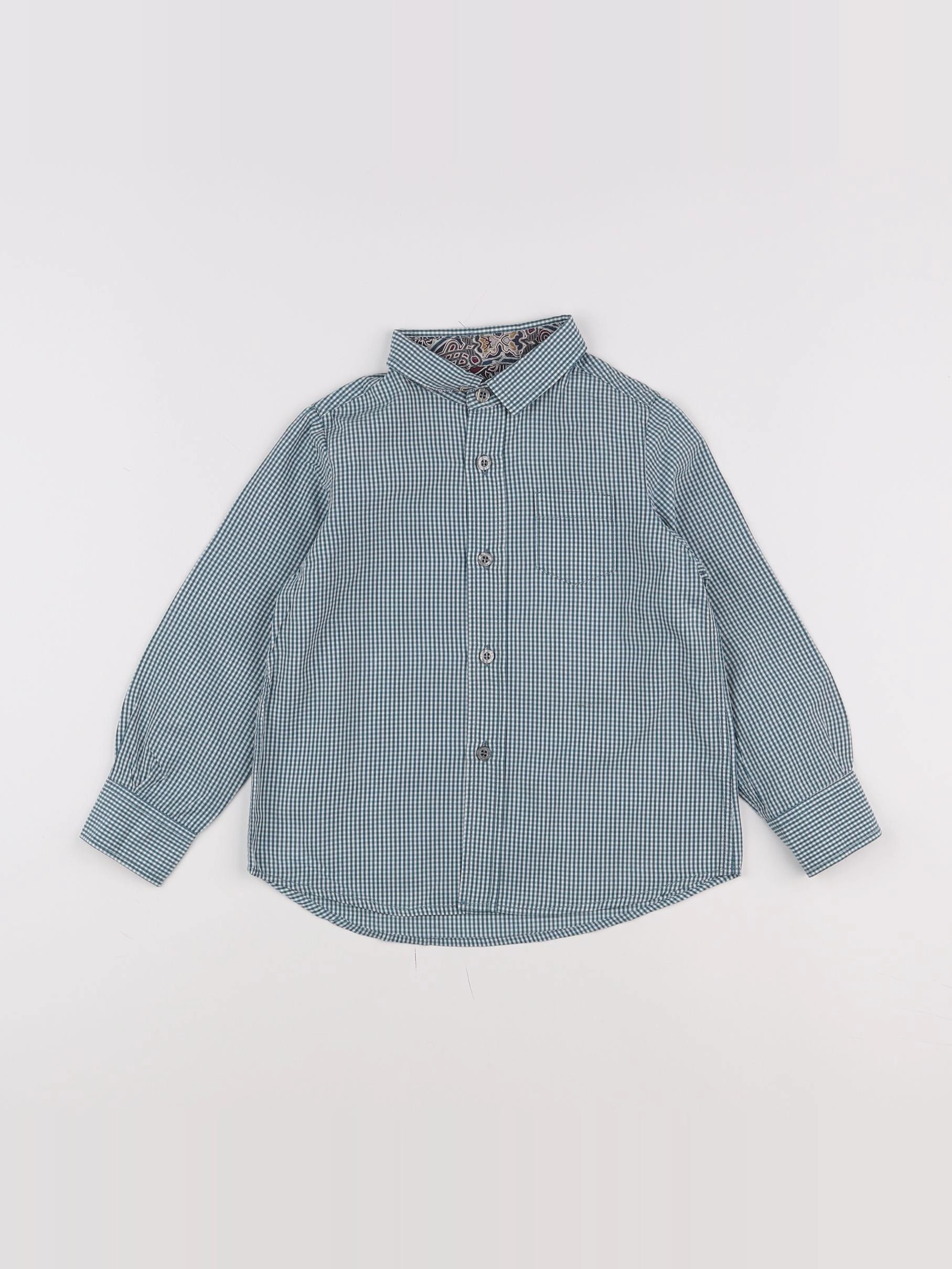 Nanos baby - chemise blanc, vert - 4 ans