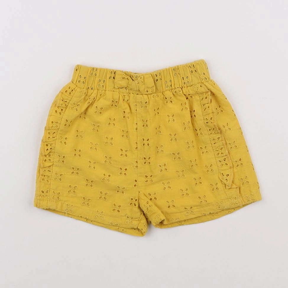 Vertbaudet - short jaune - 12 mois