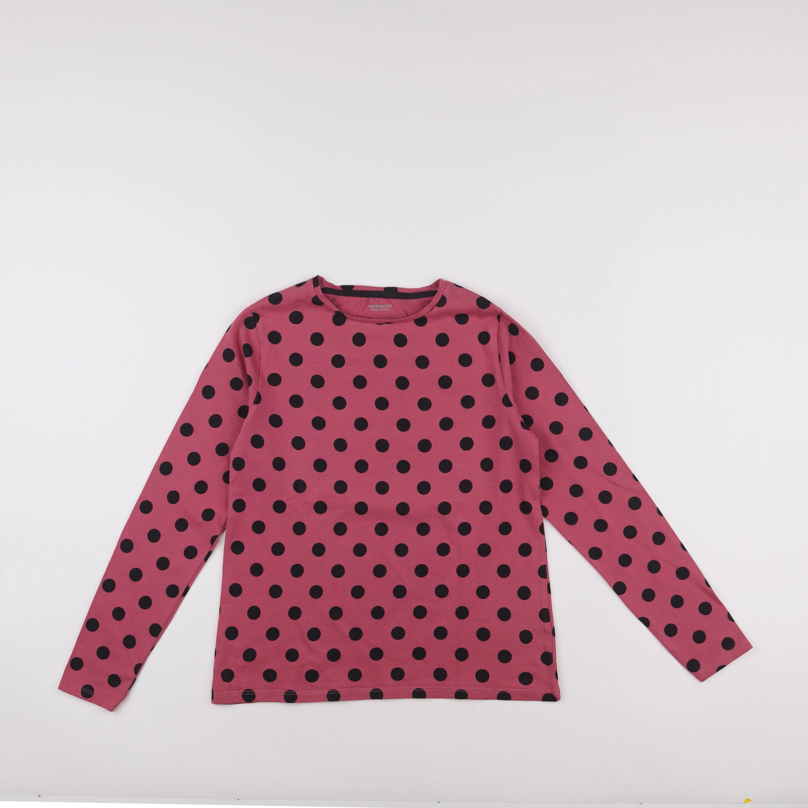 Vertbaudet - tee-shirt rose, noir - 12 ans