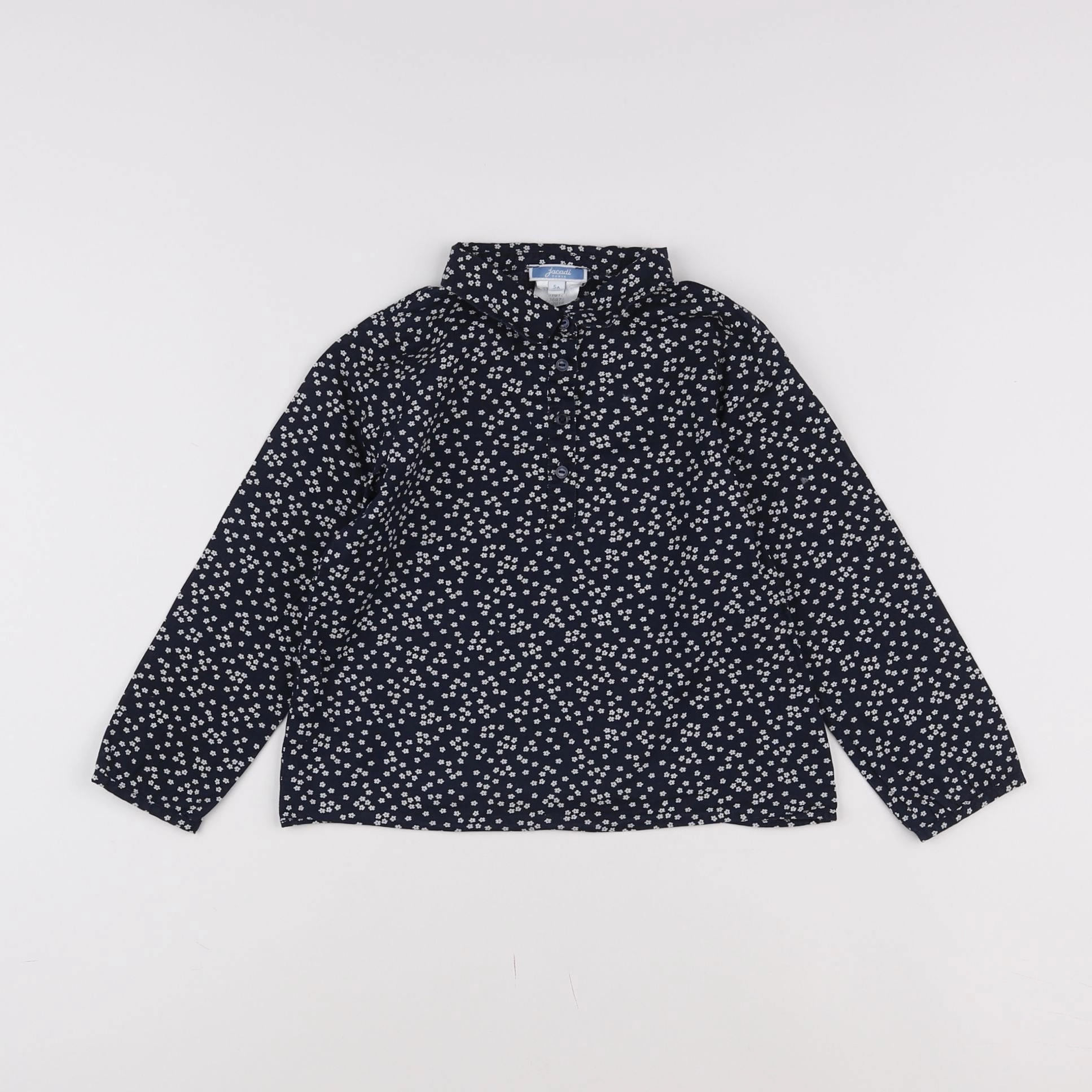 Jacadi - blouse bleu, blanc - 5 ans
