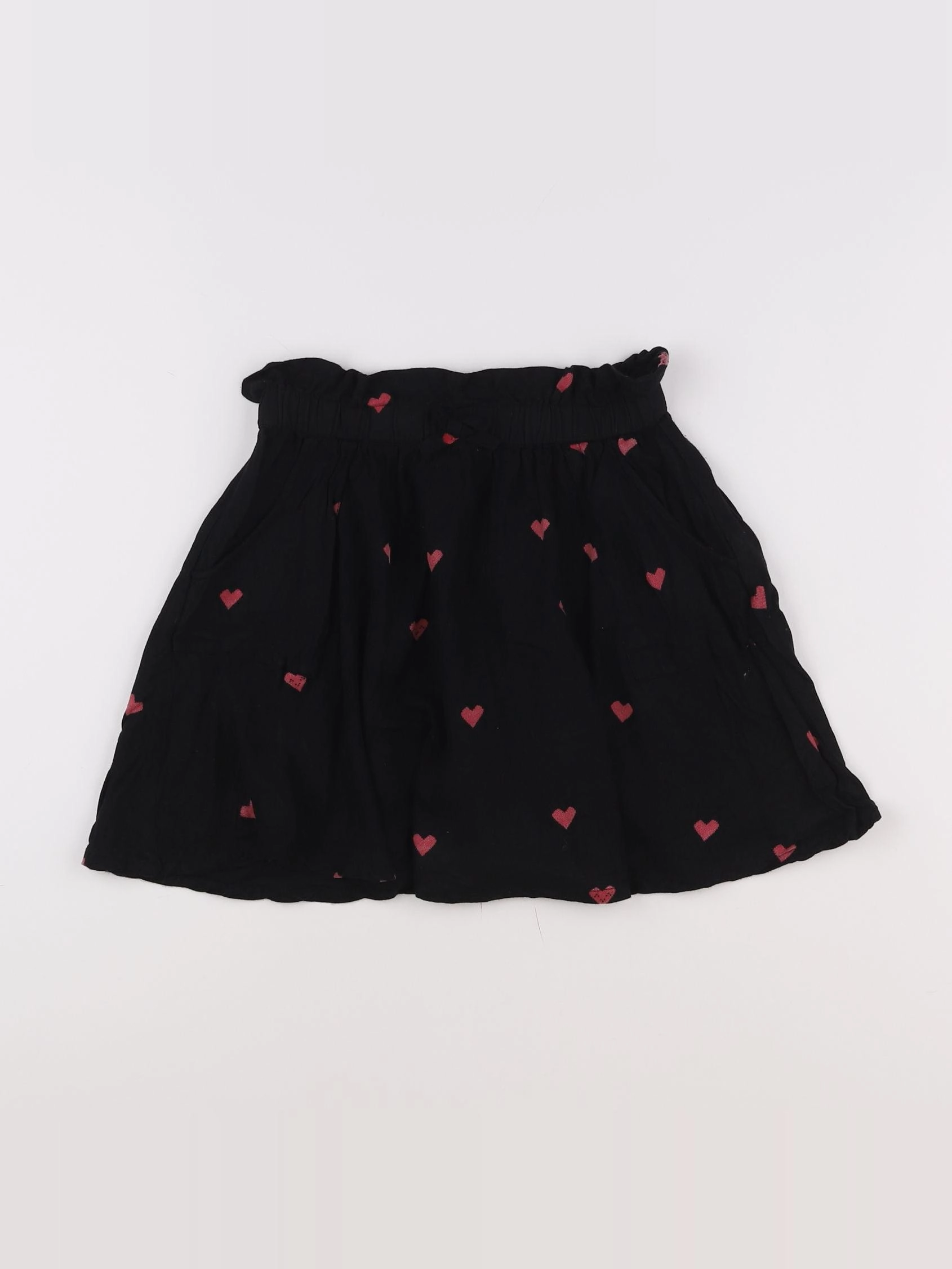 Galeries Lafayette - jupe rose, noir - 8 ans