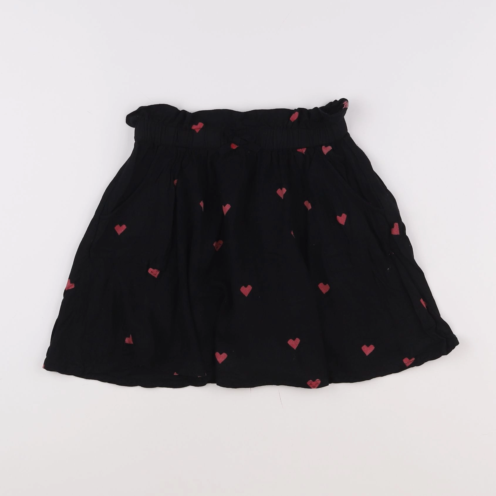 Galeries Lafayette - jupe rose, noir - 8 ans