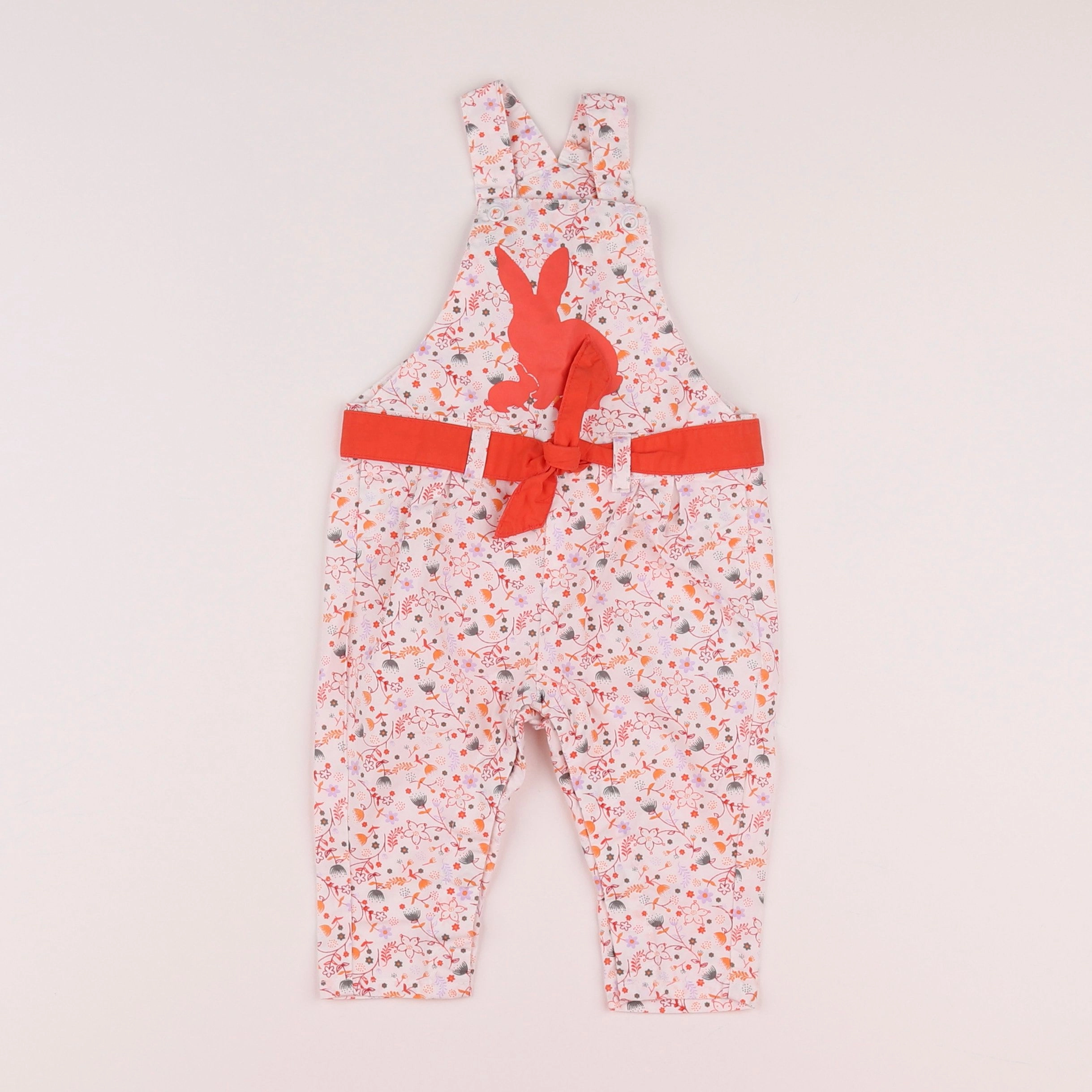 Vertbaudet - combinaison blanc, orange - 3 mois