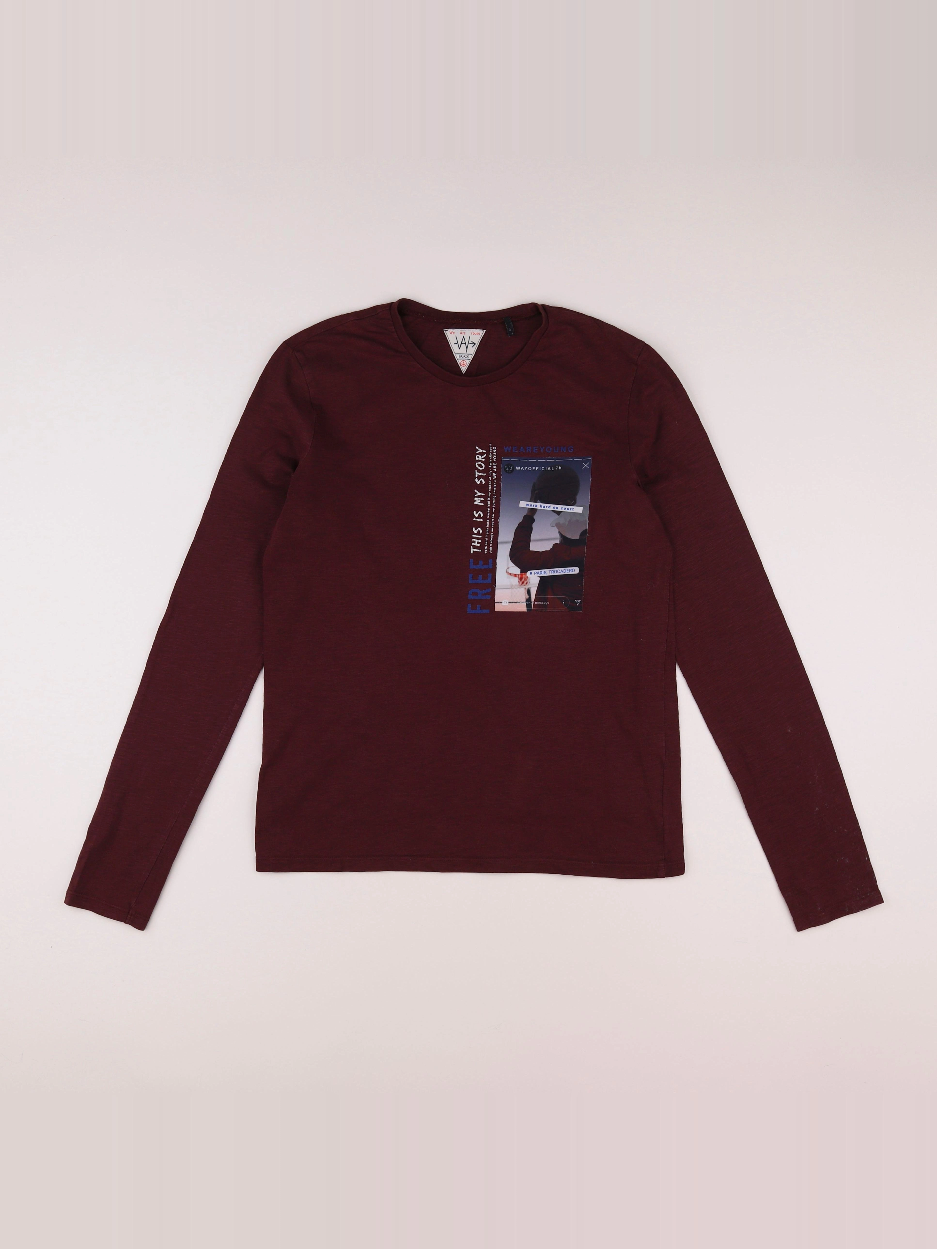 IKKS - tee-shirt rouge - 12 ans