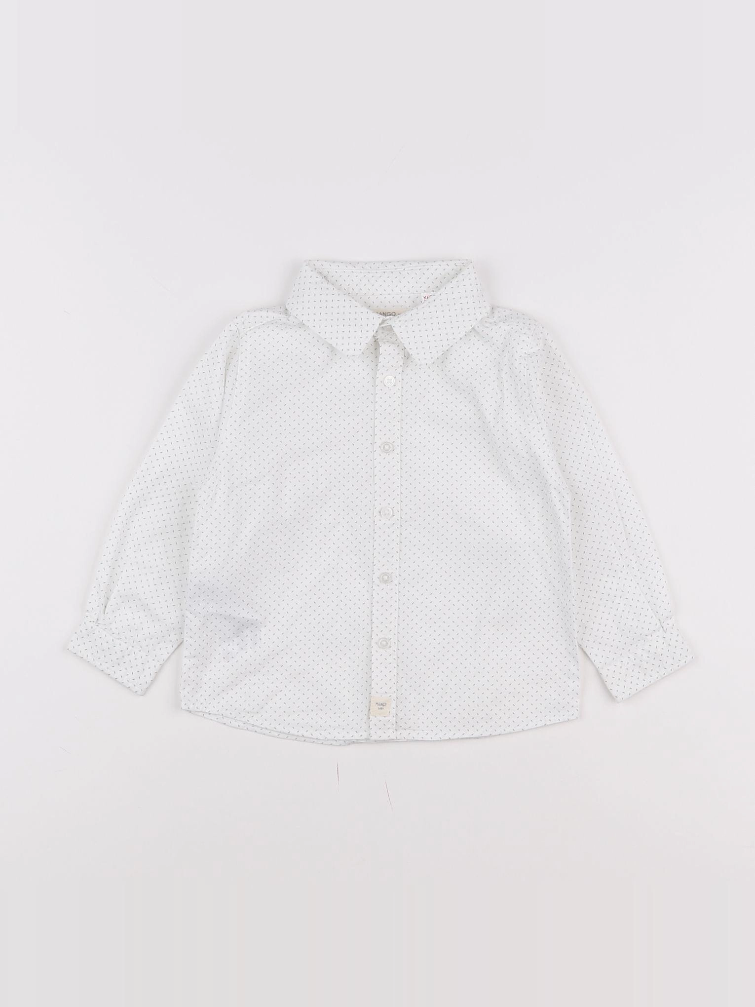 Mango - chemise blanc - 18 mois à 2 ans