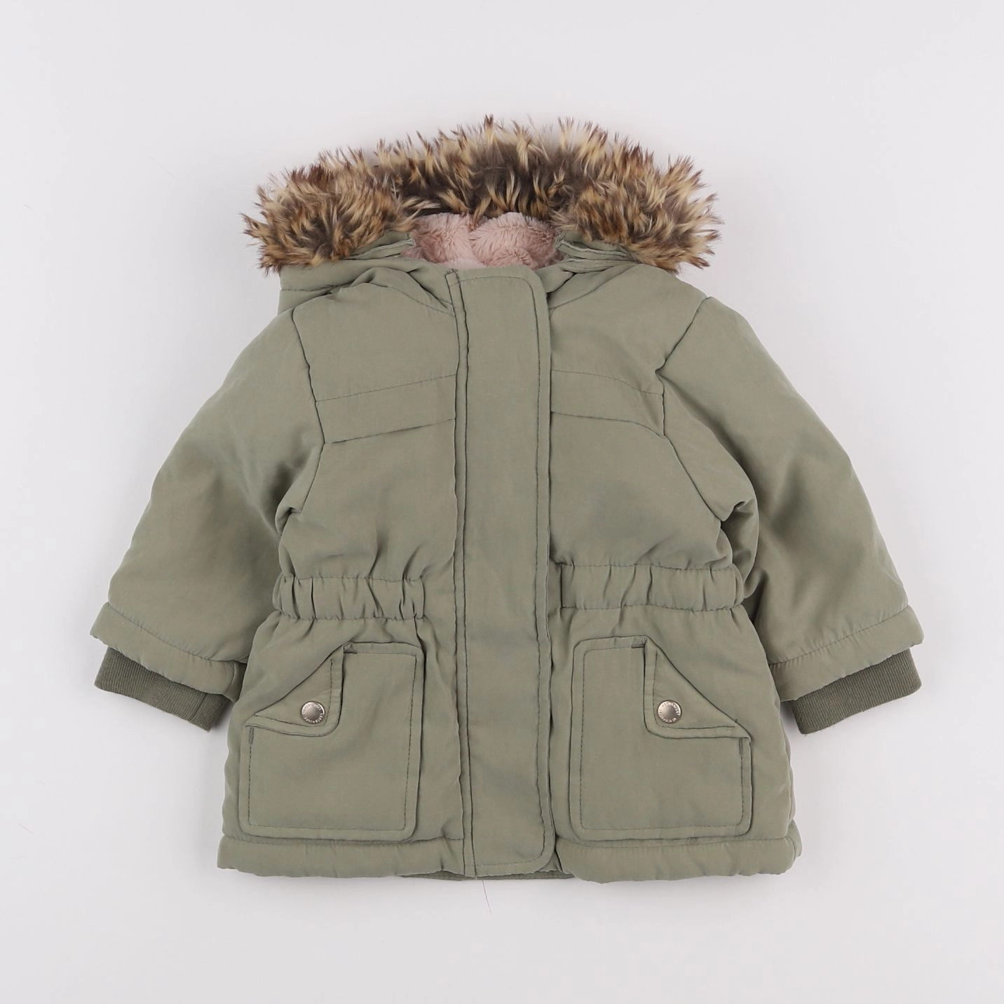 Vertbaudet - parka vert - 6 mois