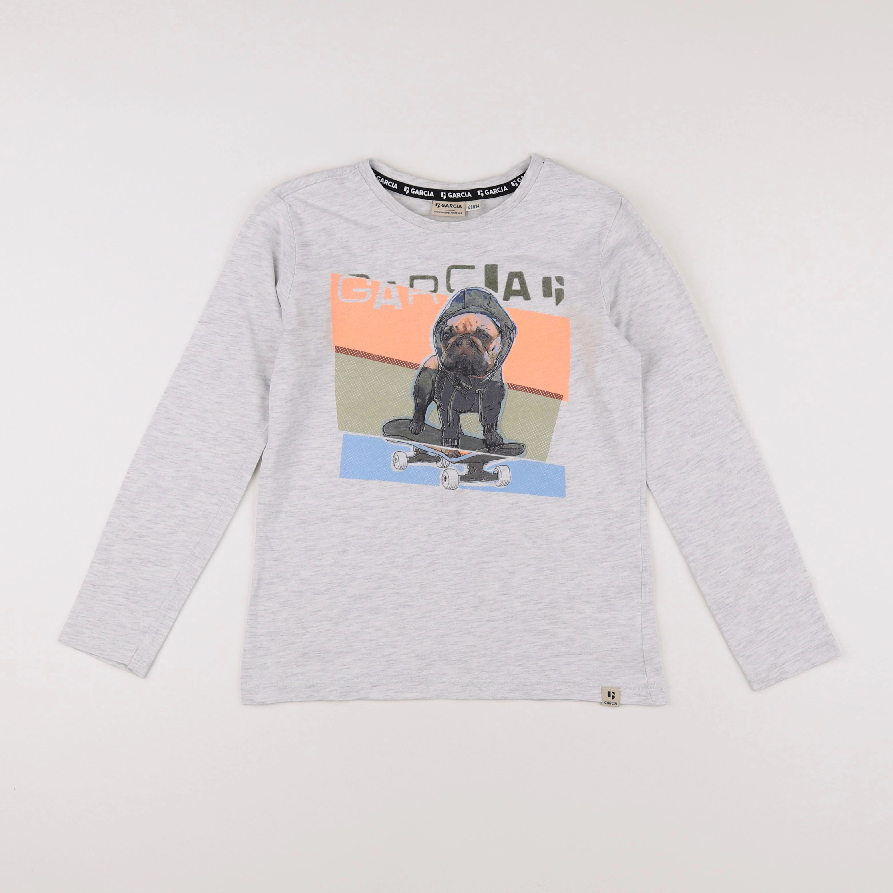 Garcia - tee-shirt gris - 8 ans