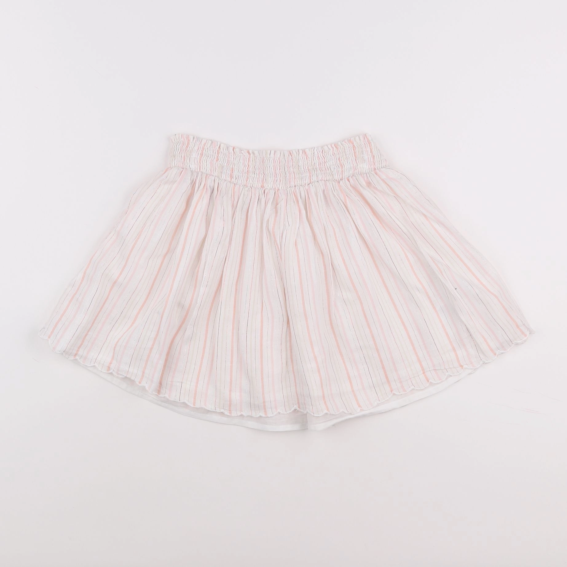 Vertbaudet - jupe blanc, rose - 9 ans