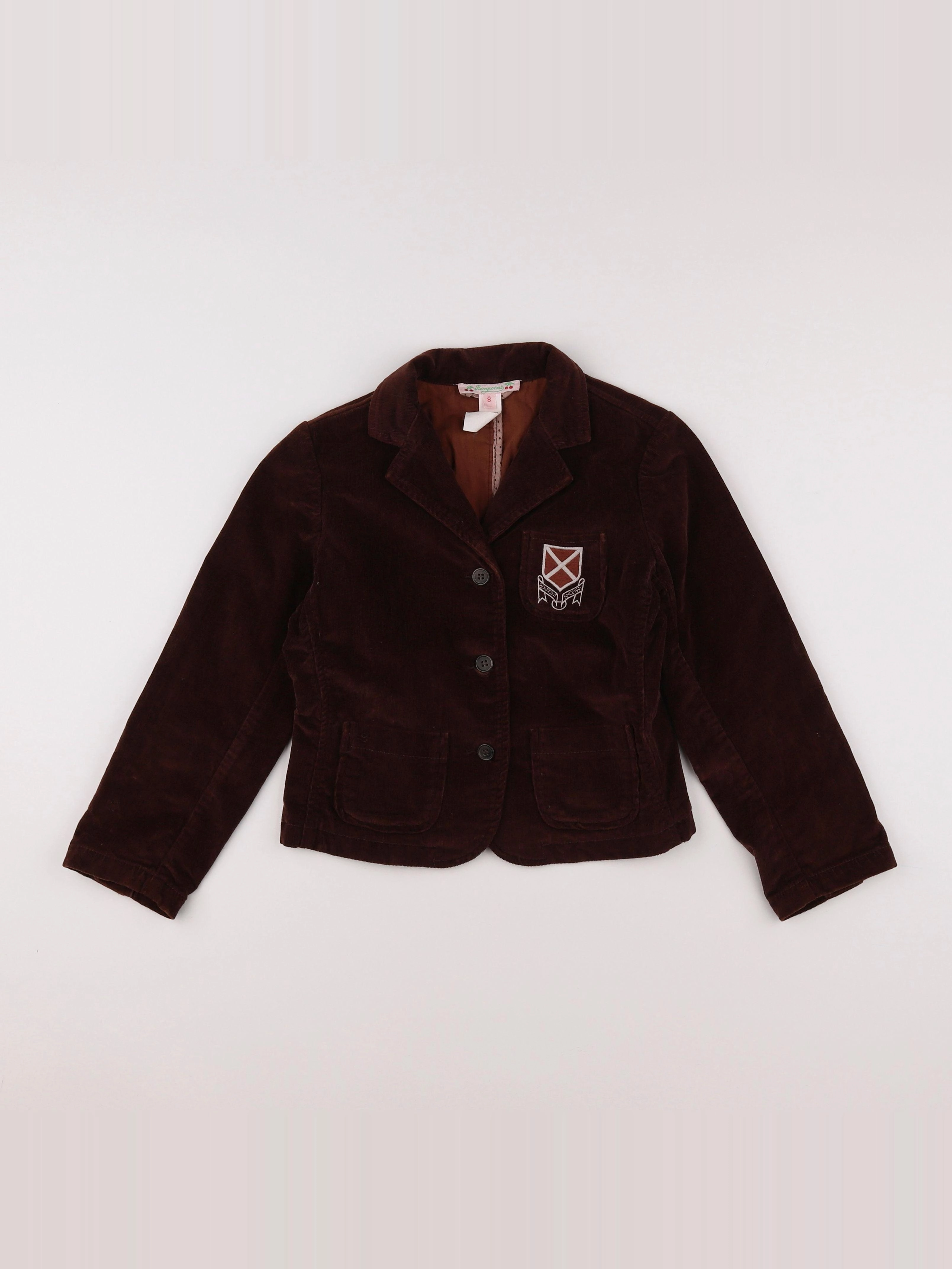 Bonpoint - veste marron - 8 ans
