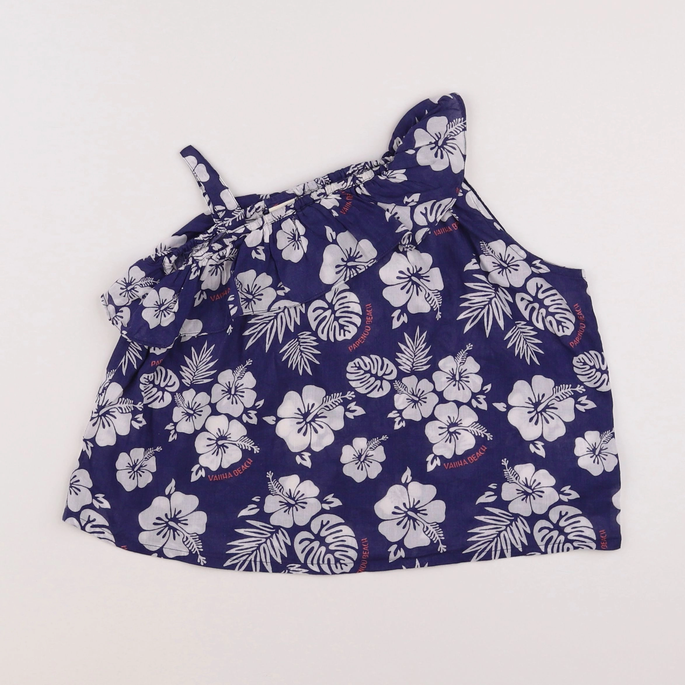 Bonton - blouse bleu, blanc - 4 ans