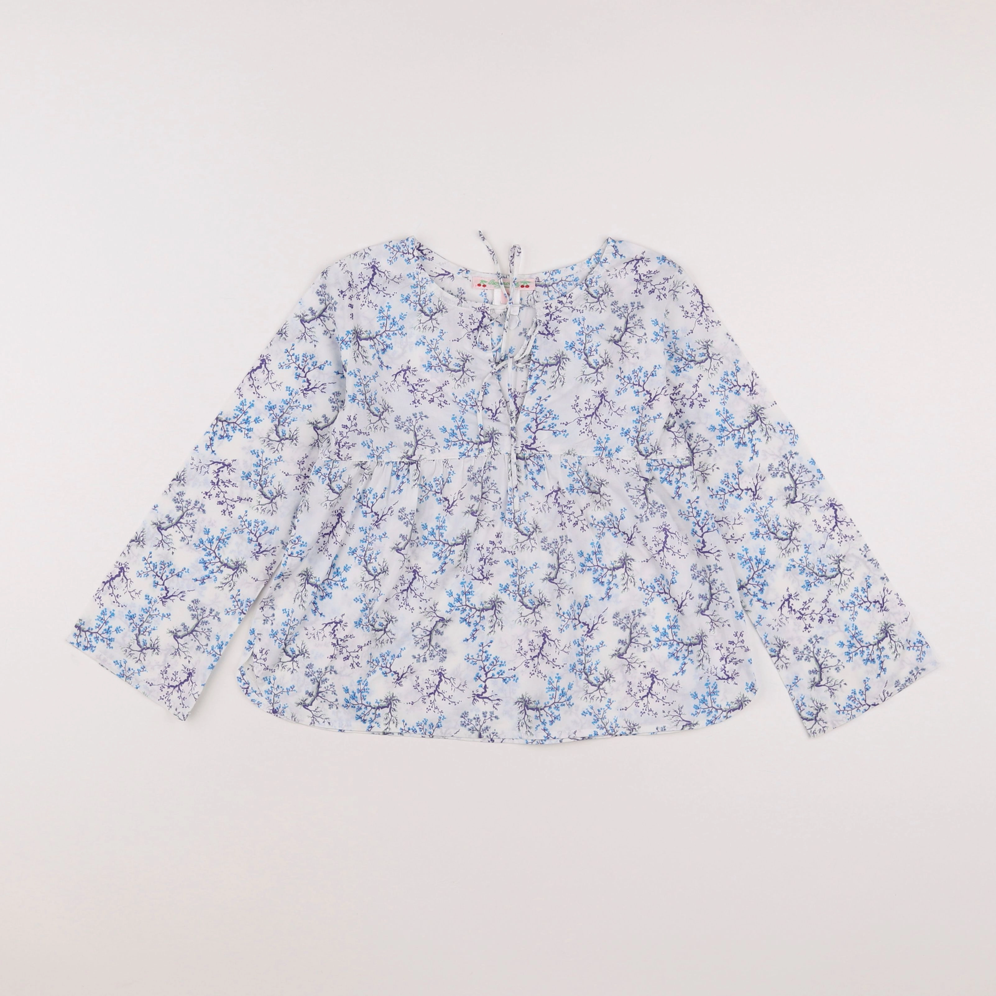 Bonton - blouse bleu, blanc - 6 ans