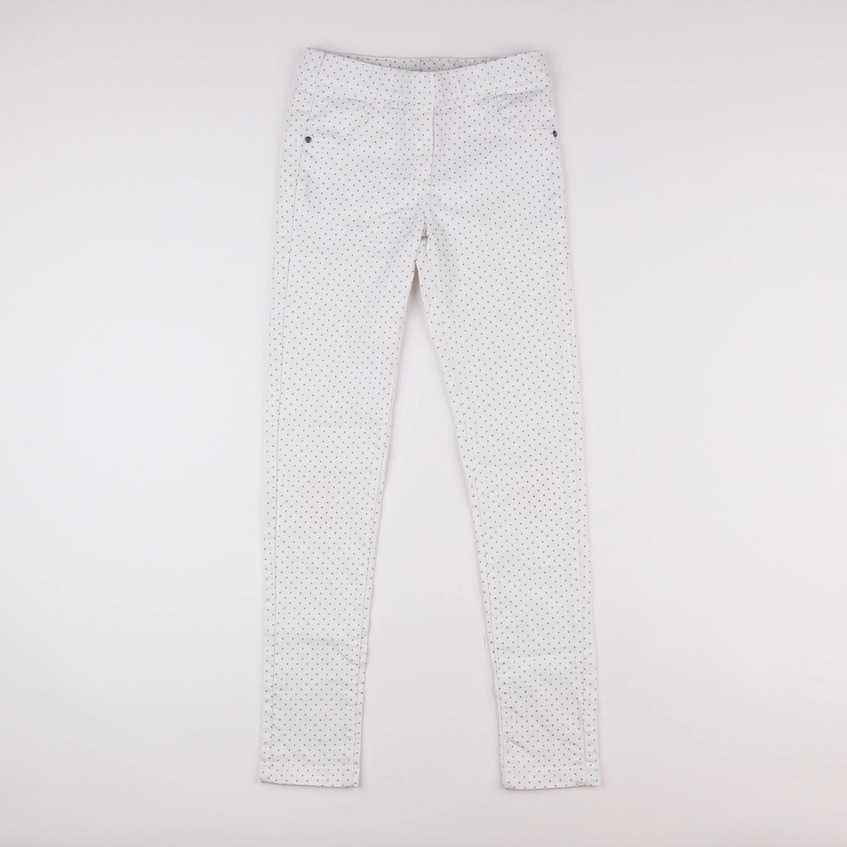 Vertbaudet - jegging blanc - 12 ans