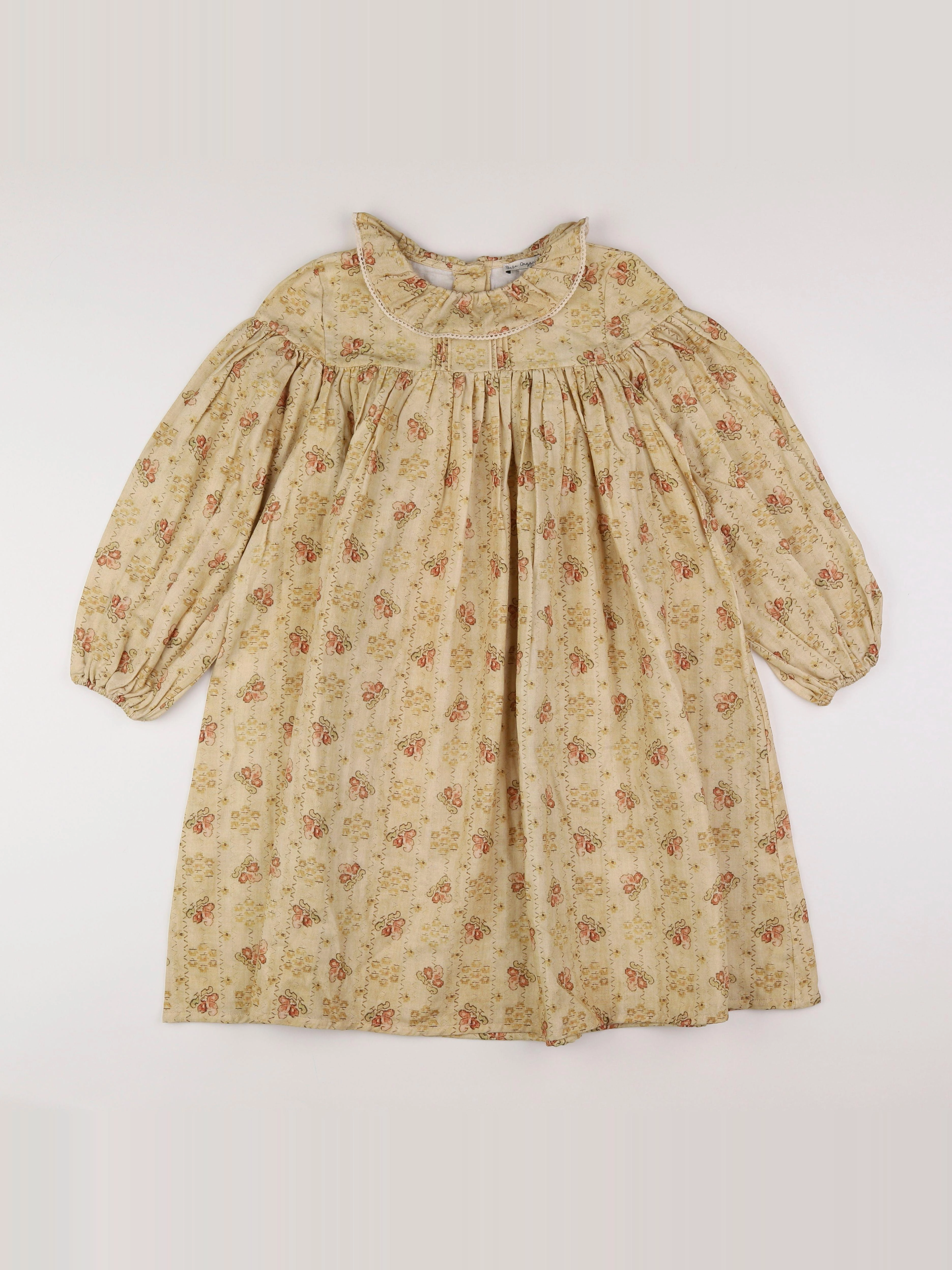 Bebe organic - robe beige - 8 ans