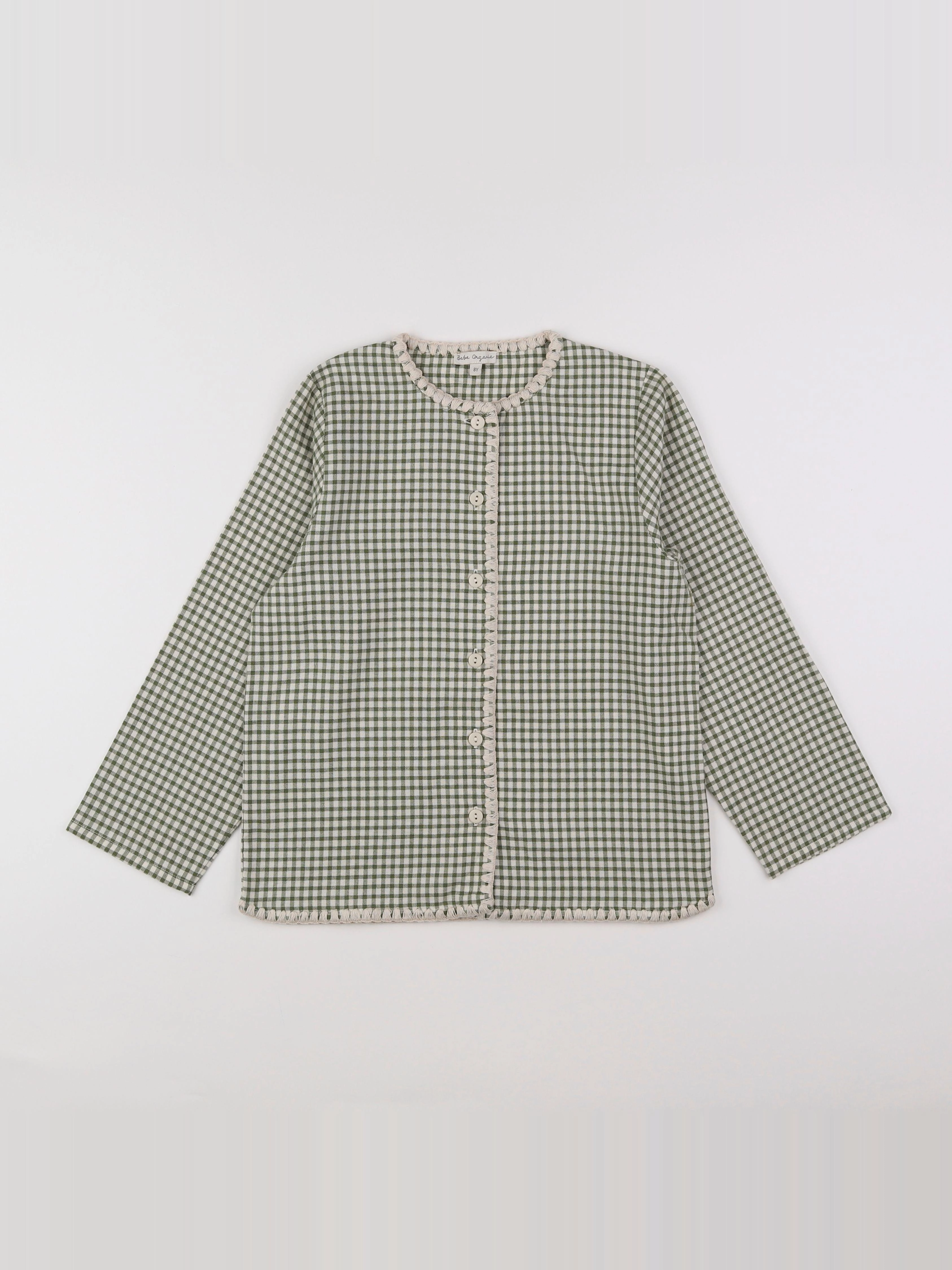 Bebe organic - blouse vert - 8 ans