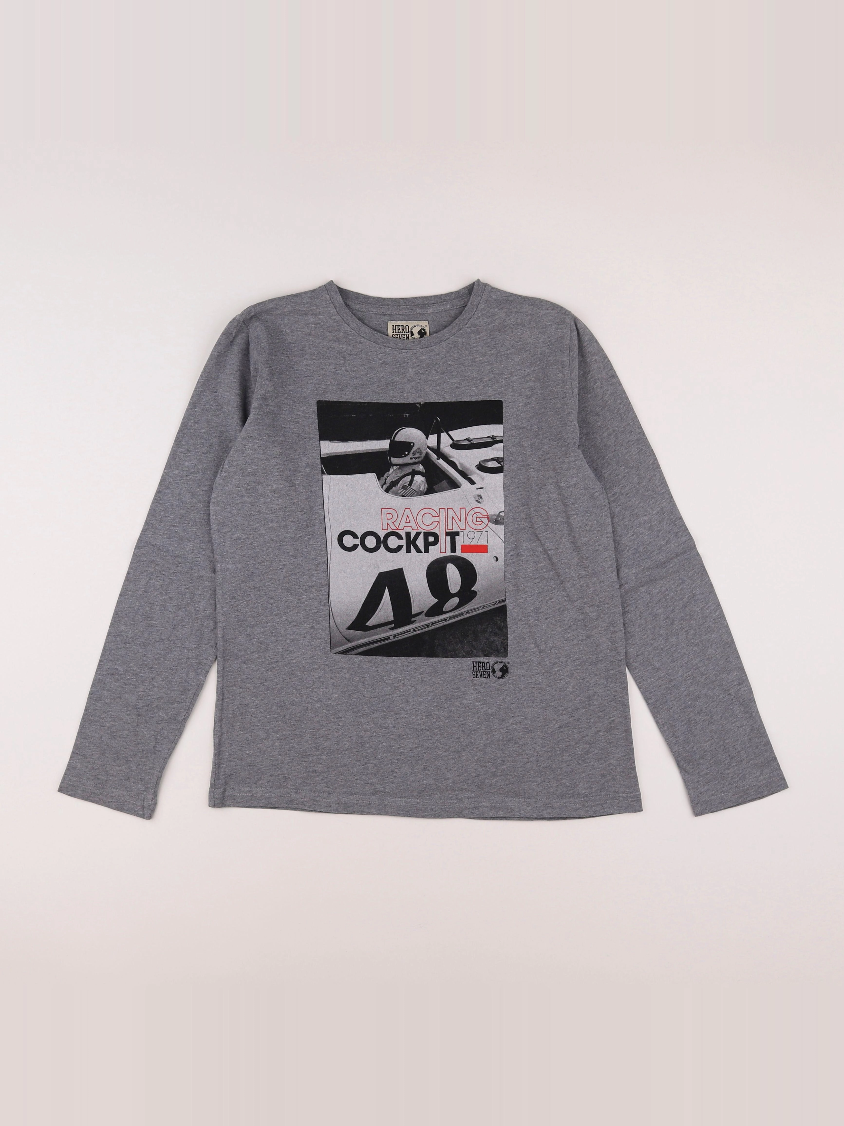Hero Seven - tee-shirt gris - 12 ans