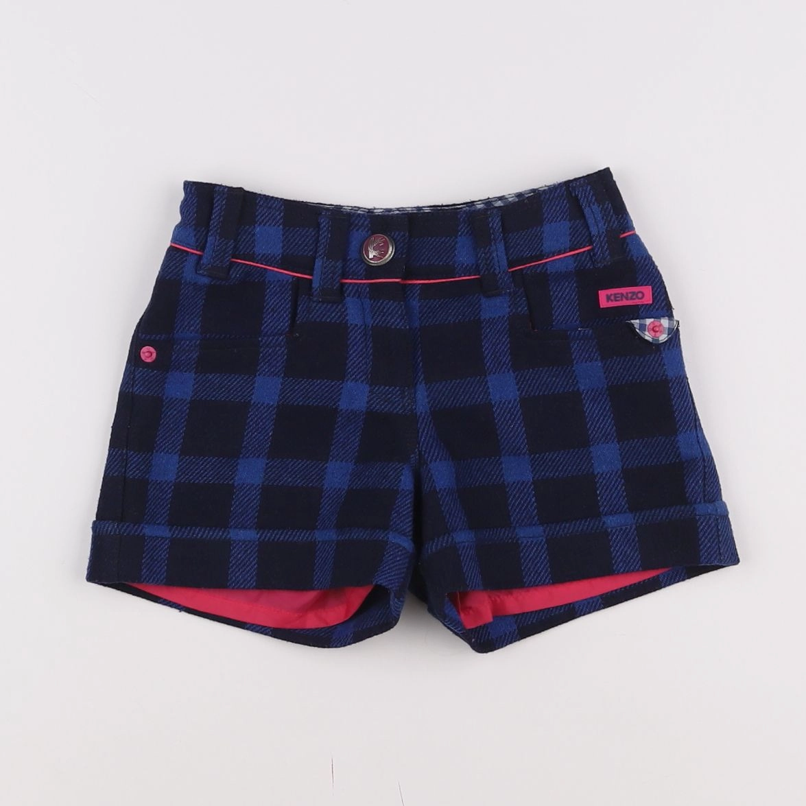 Kenzo - short bleu, rose - 5 ans