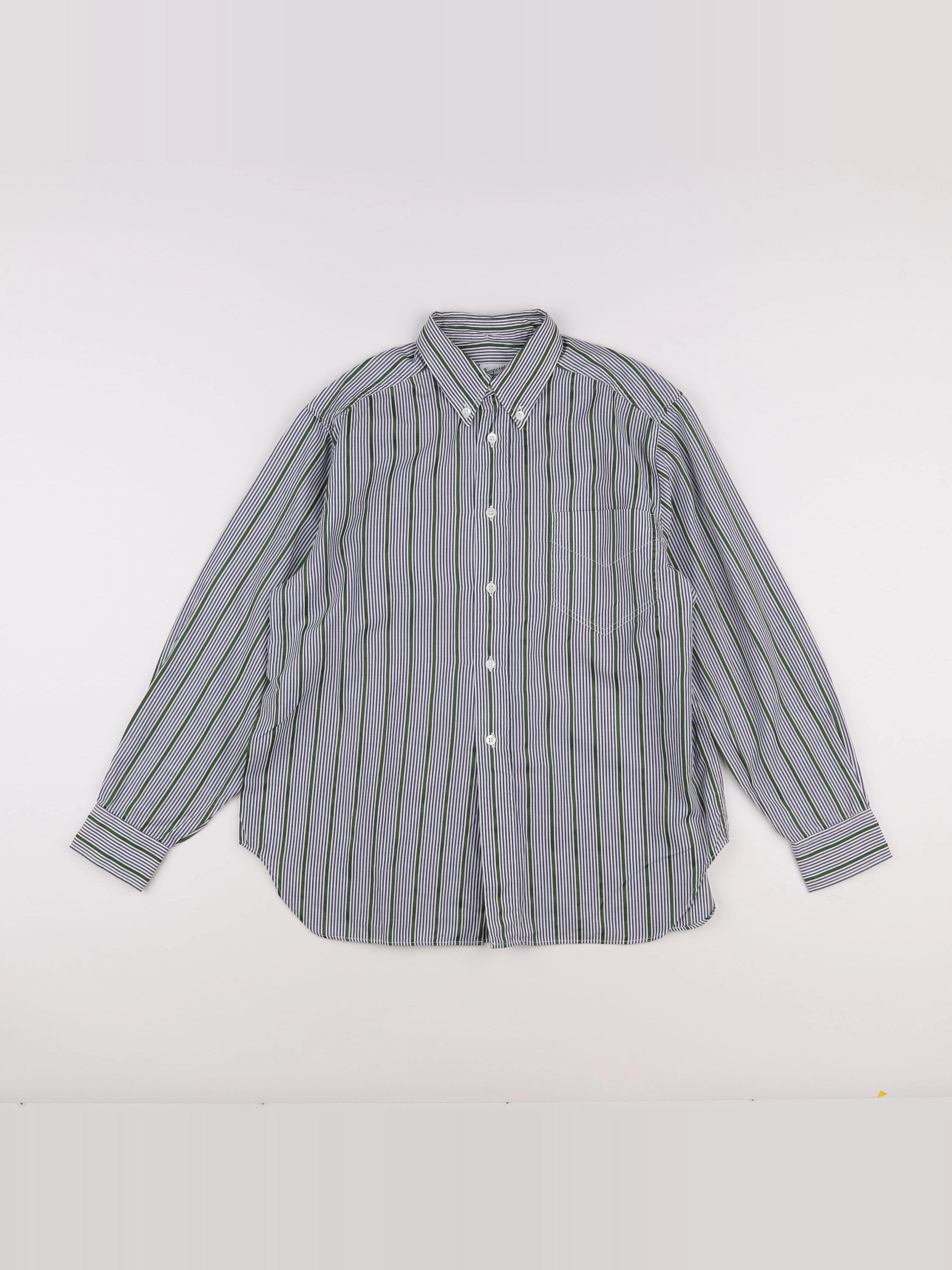 Bonpoint - chemise bleu, vert - 12 ans